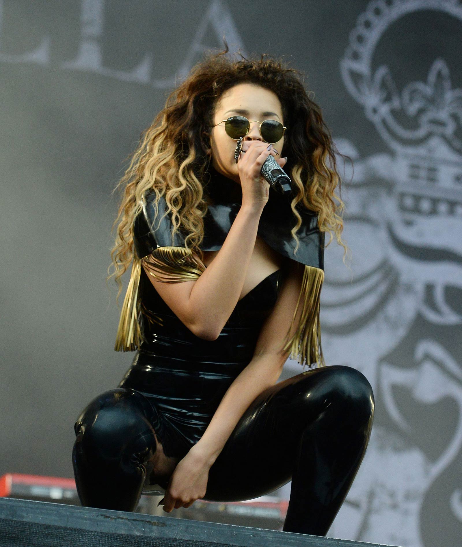 Ella Eyre performs at V Festival at Weston Park