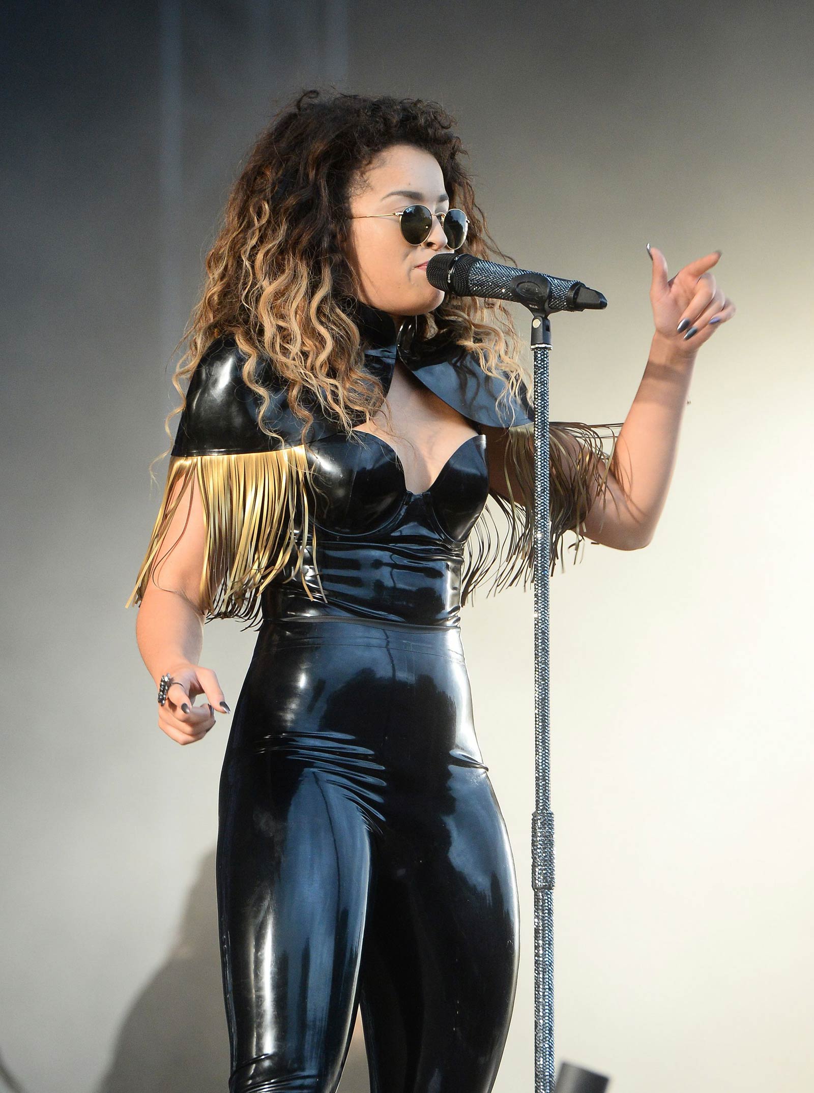 Ella Eyre performs at V Festival at Weston Park