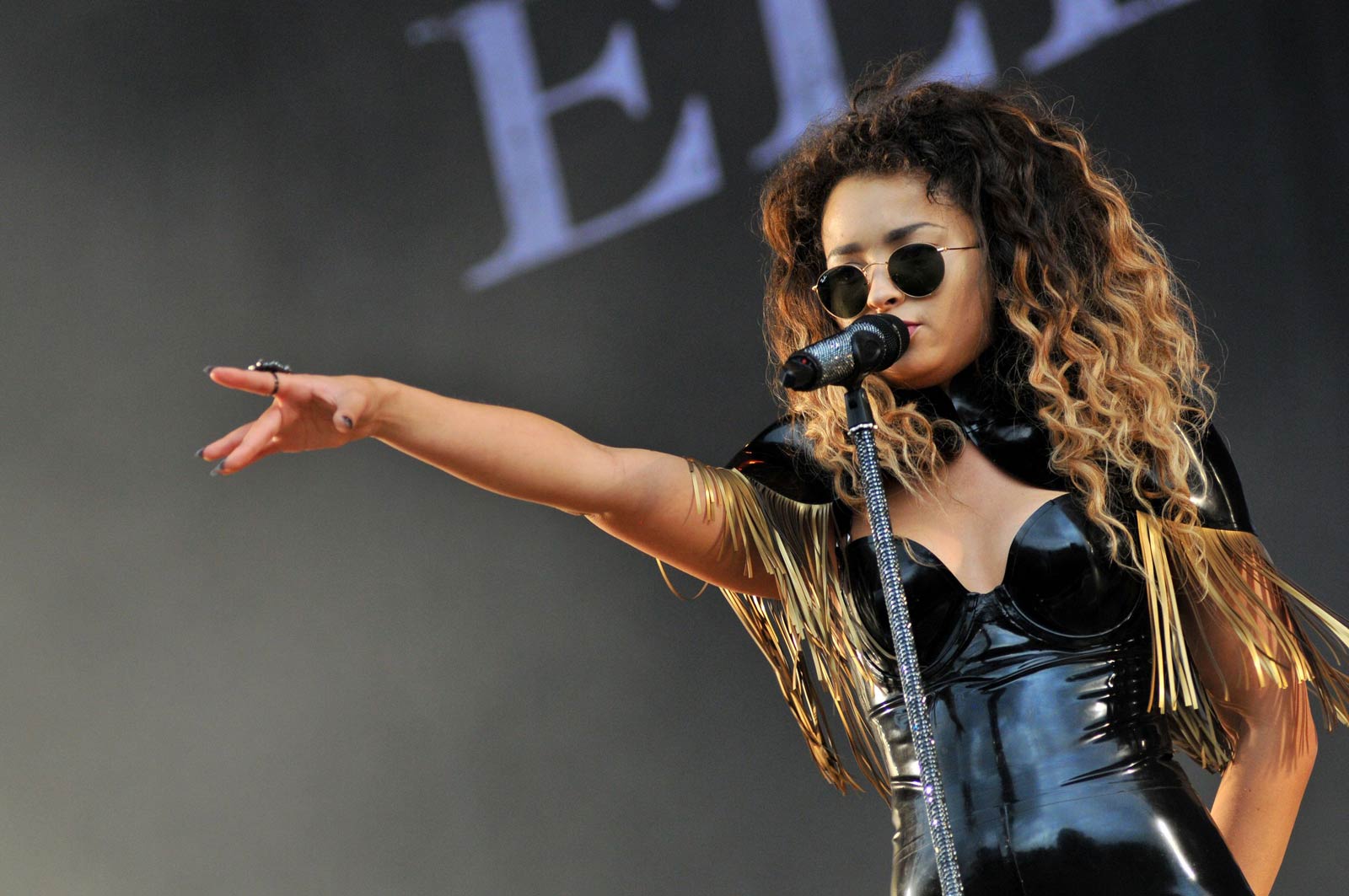 Ella Eyre performs at V Festival at Weston Park