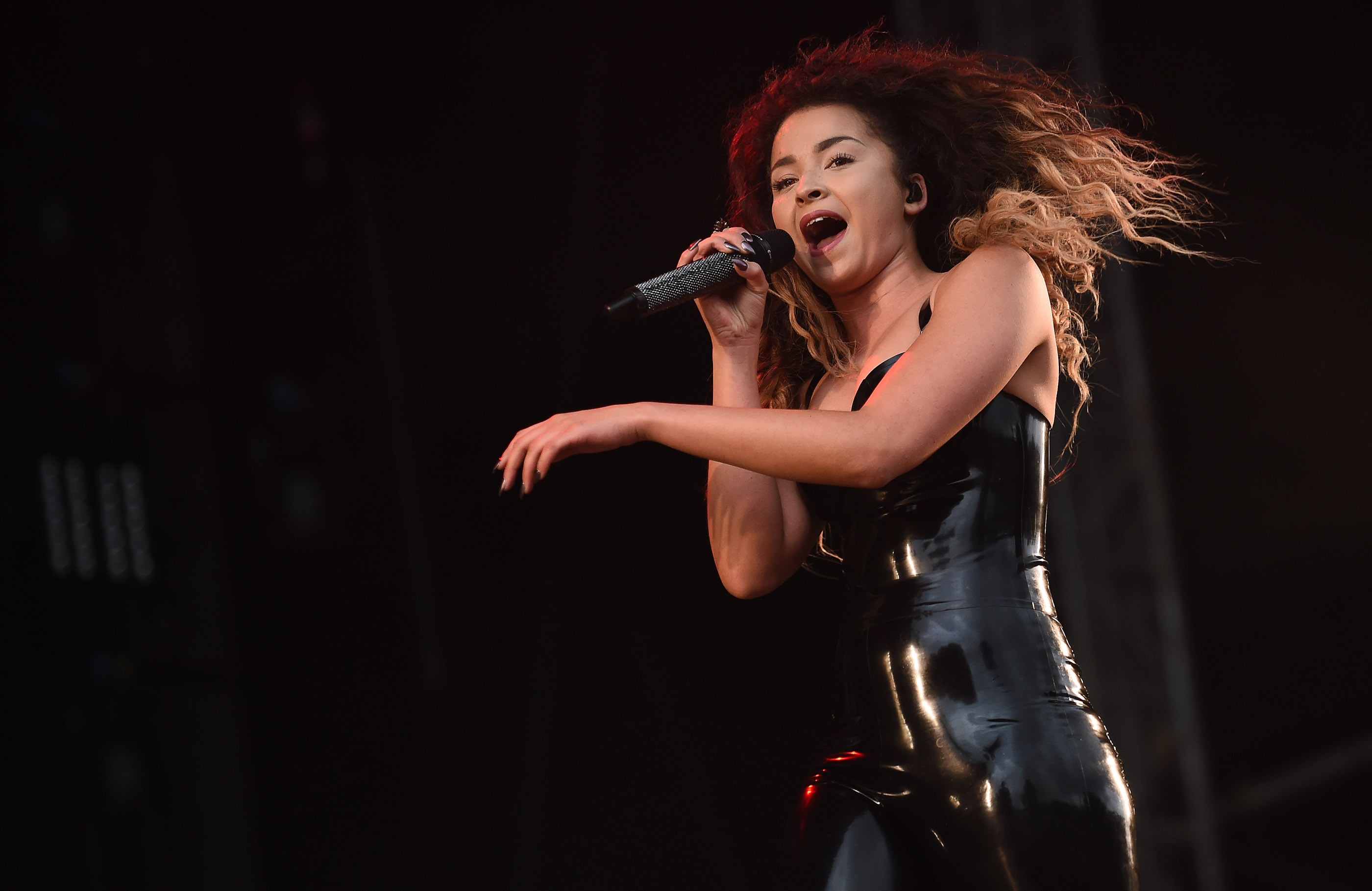 Ella Eyre performs at V Festival at Weston Park