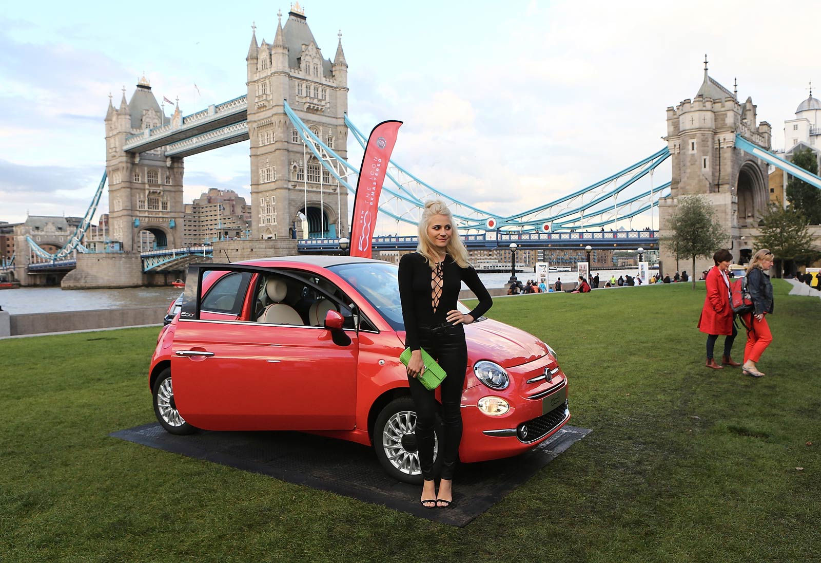 Pixie Lott attends launch of the new Fiat 500