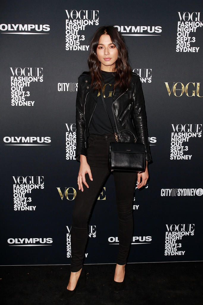 Montana Cox, Jessica Gomes, Eleanor Pendleton, Alli Simpson attend Vogue Fashion’s Night Out