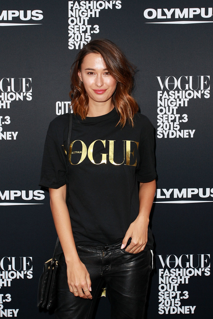 Montana Cox, Jessica Gomes, Eleanor Pendleton, Alli Simpson attend Vogue Fashion’s Night Out