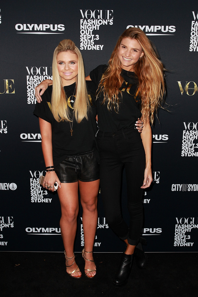 Montana Cox, Jessica Gomes, Eleanor Pendleton, Alli Simpson attend Vogue Fashion’s Night Out