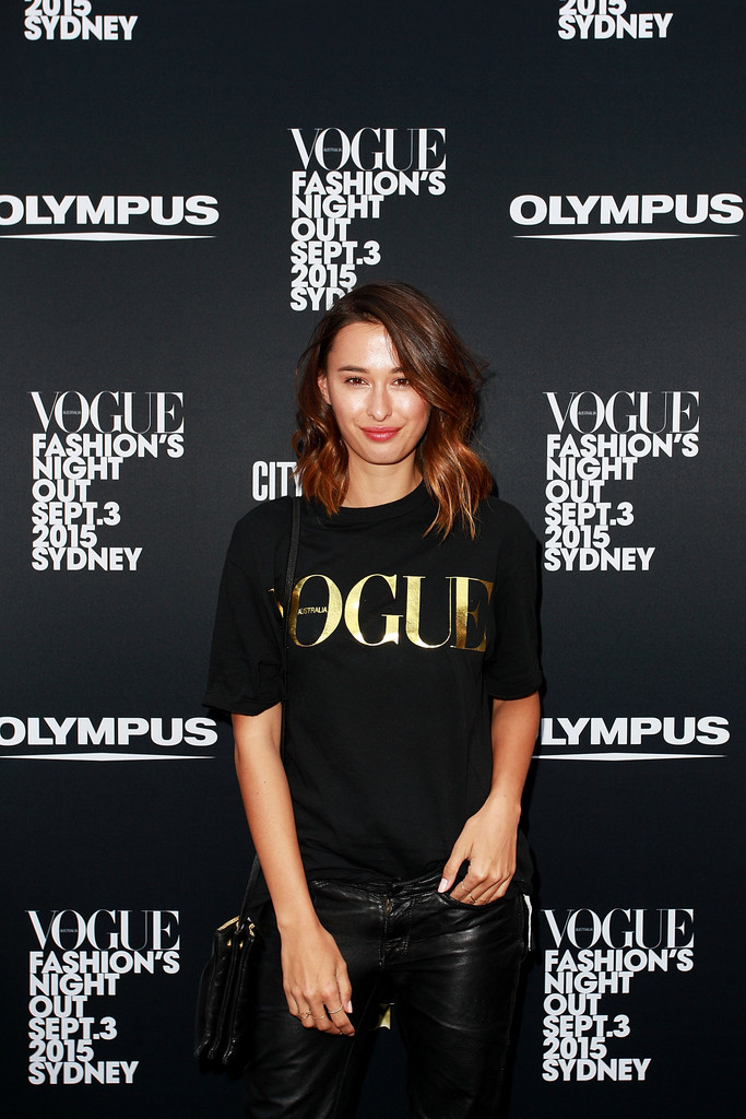 Montana Cox, Jessica Gomes, Eleanor Pendleton, Alli Simpson attend Vogue Fashion’s Night Out