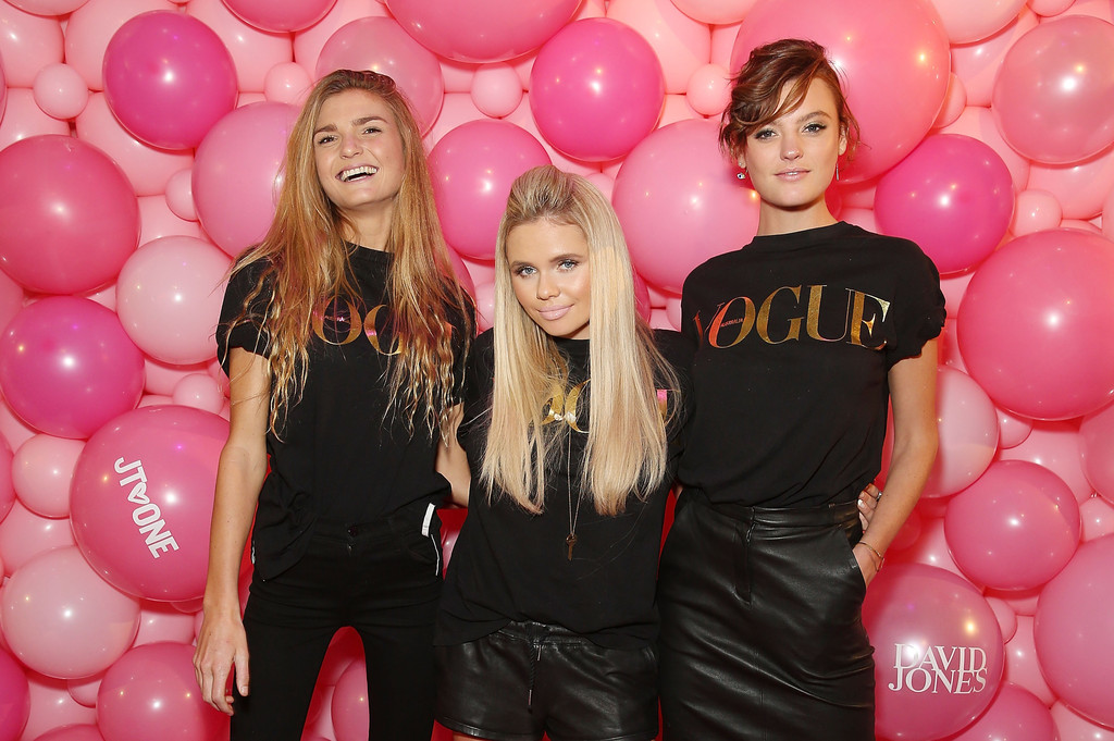 Montana Cox, Jessica Gomes, Eleanor Pendleton, Alli Simpson attend Vogue Fashion’s Night Out