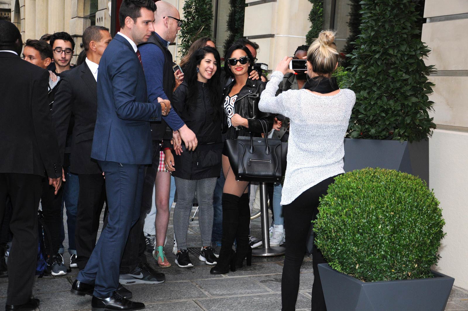 Demi Lovato out in Paris