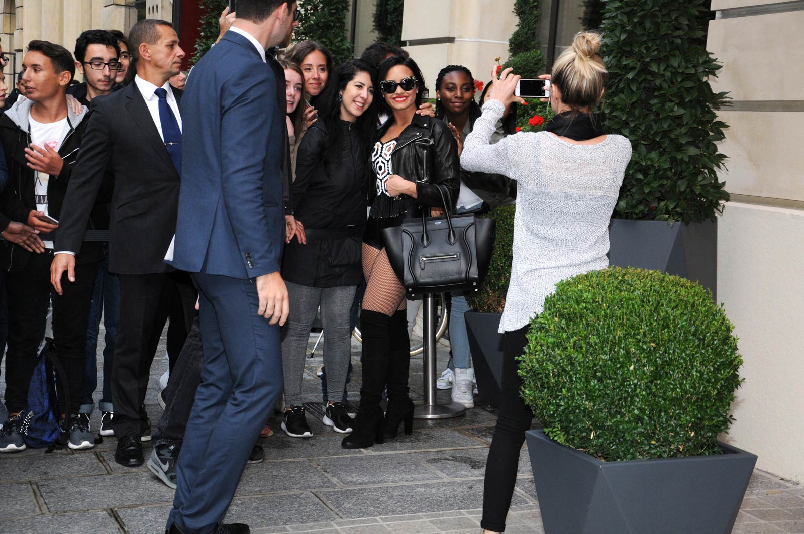 Demi Lovato out in Paris