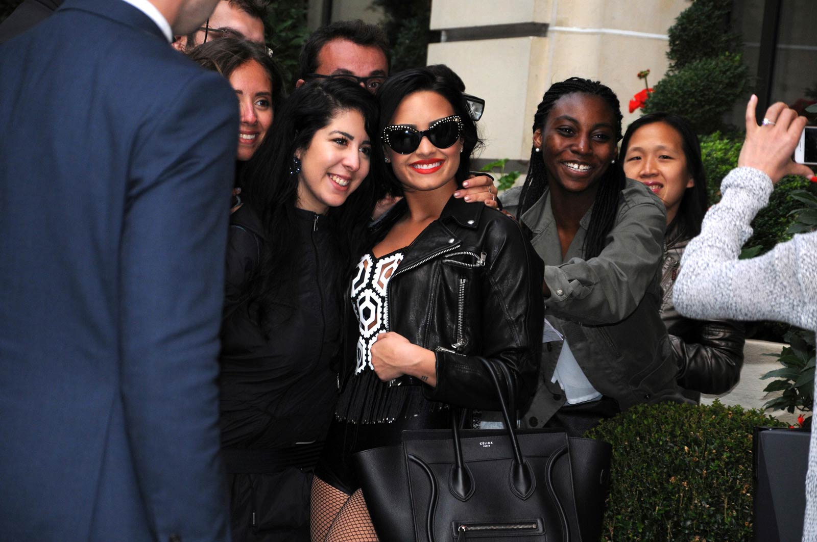 Demi Lovato out in Paris