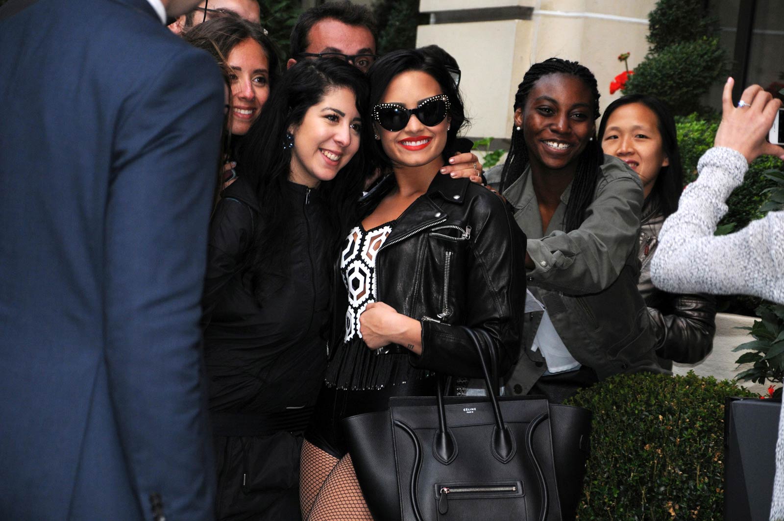 Demi Lovato out in Paris