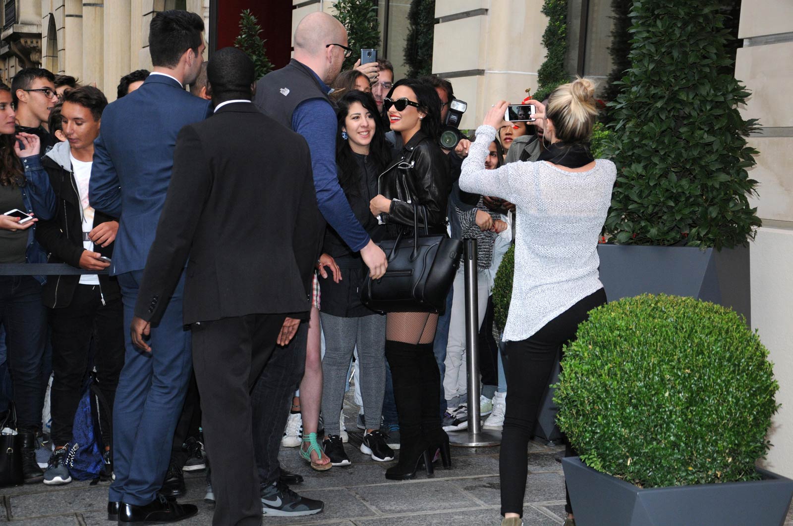 Demi Lovato out in Paris