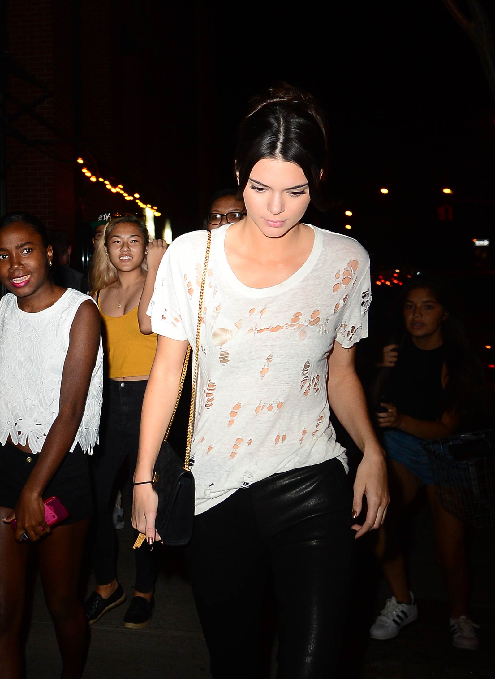 Kendall Jenner is seen in Soho