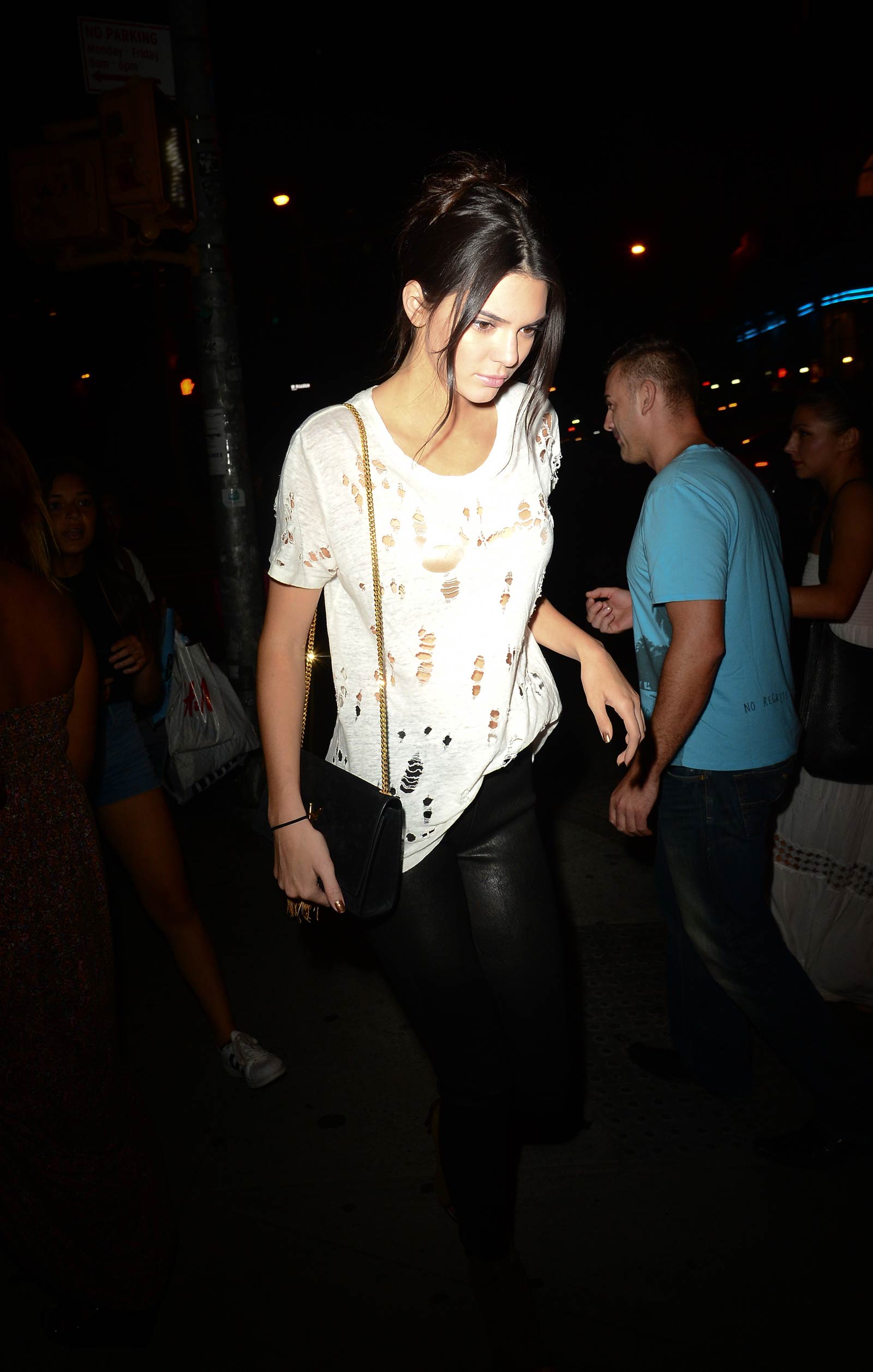 Kendall Jenner is seen in Soho