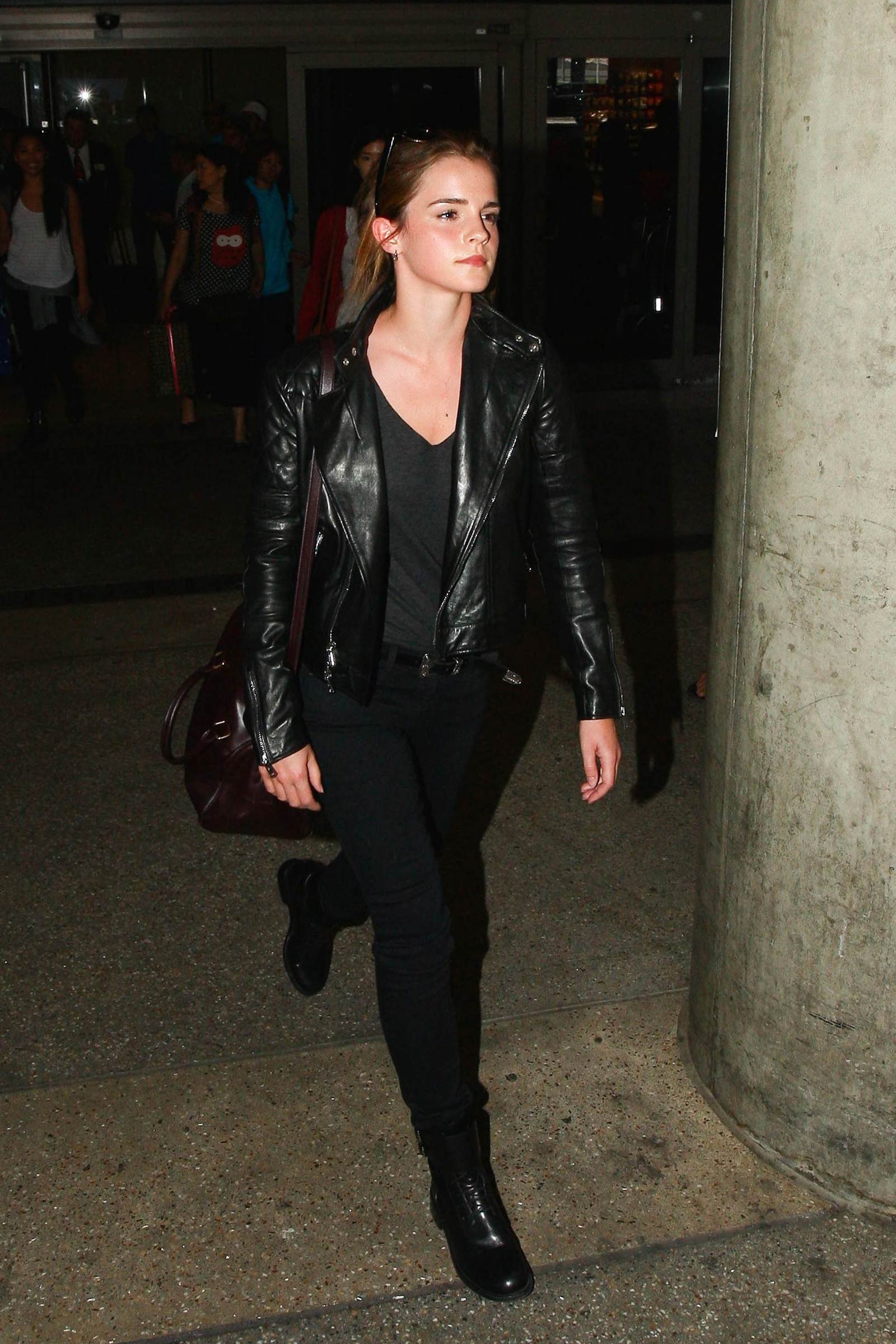 Emma Watson seen at LAX