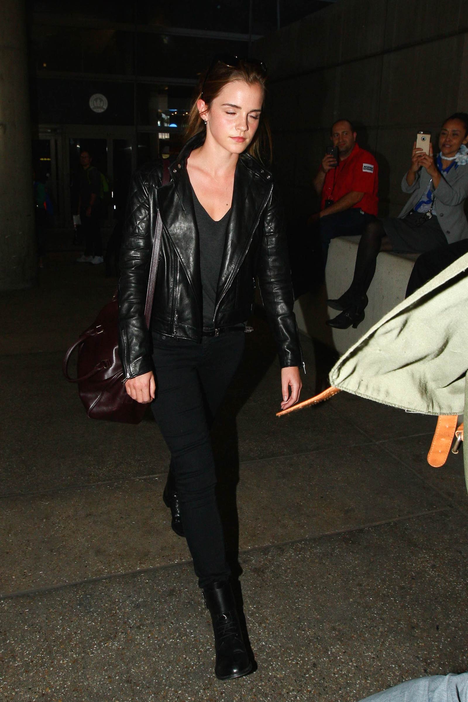 Emma Watson seen at LAX