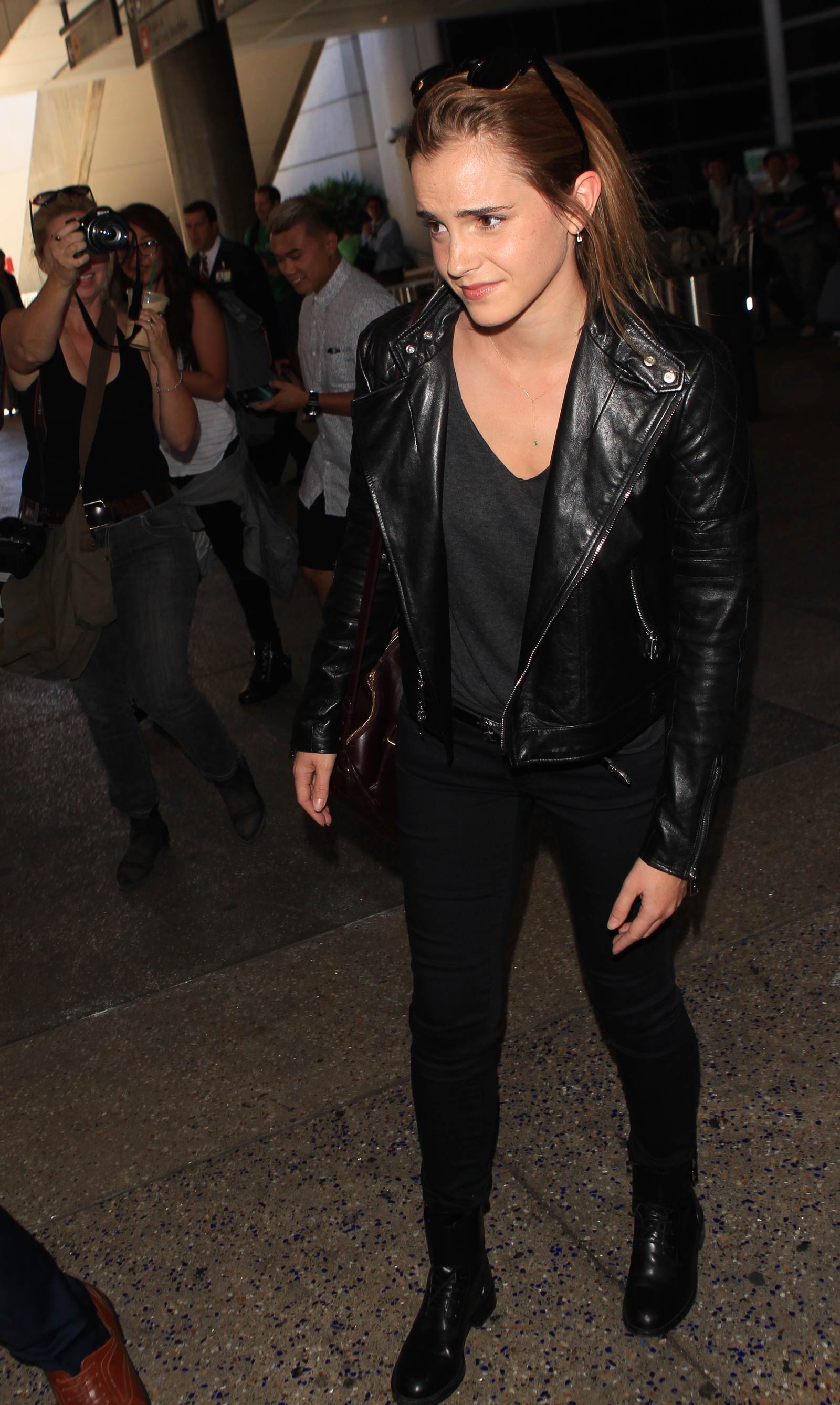 Emma Watson seen at LAX