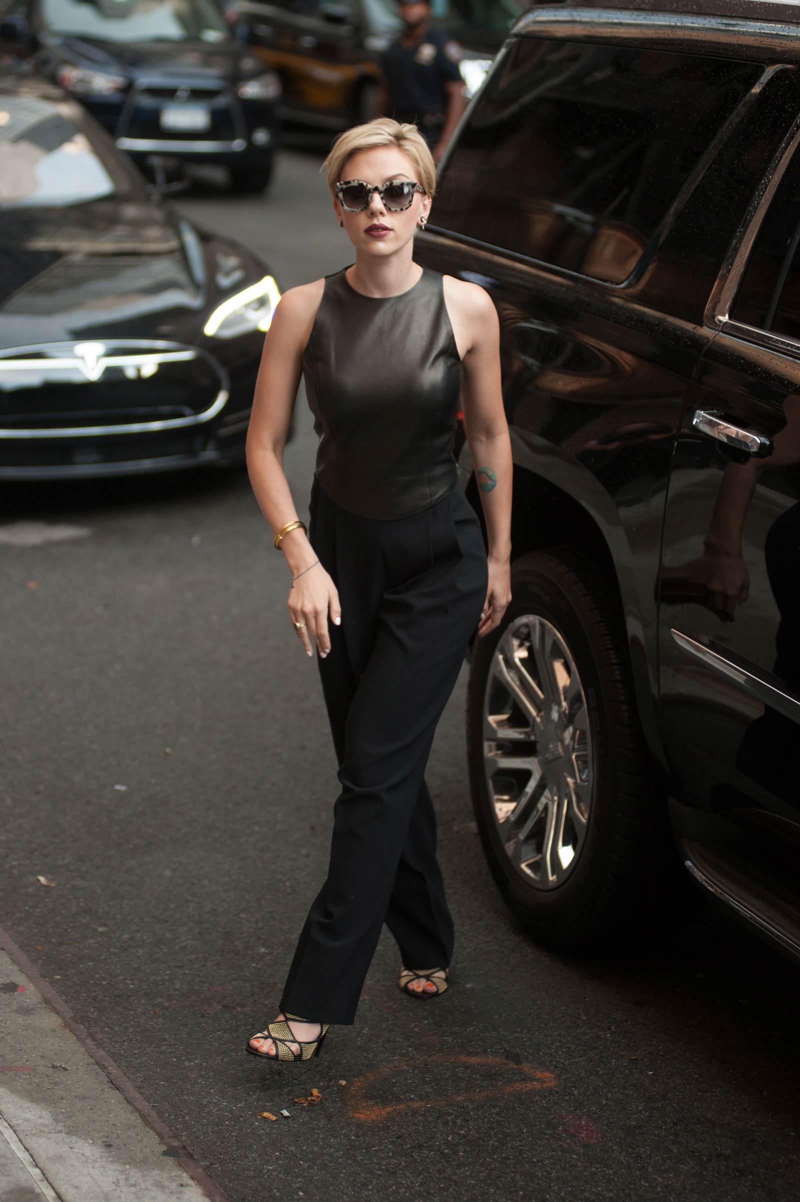 Scarlett Johansson at The Late Show with Stephen Colbert