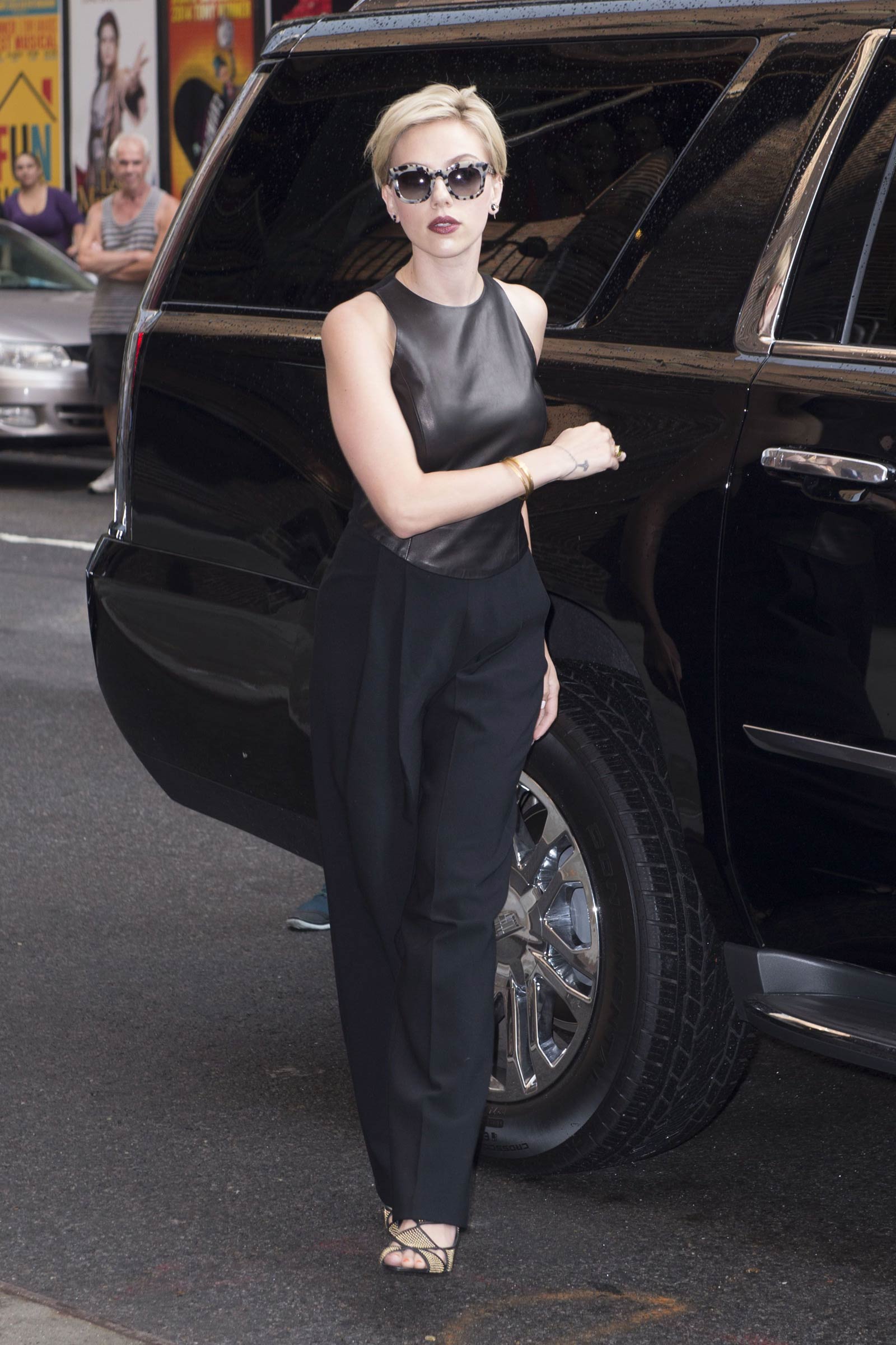 Scarlett Johansson at The Late Show with Stephen Colbert