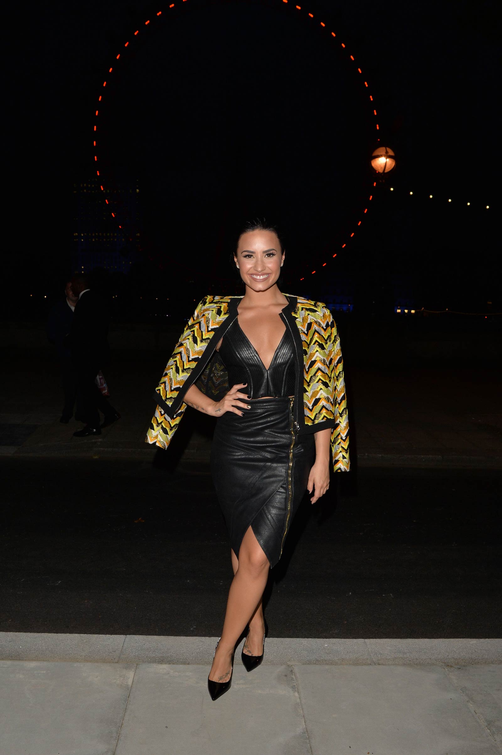 Demi Lovato out and about candids in London