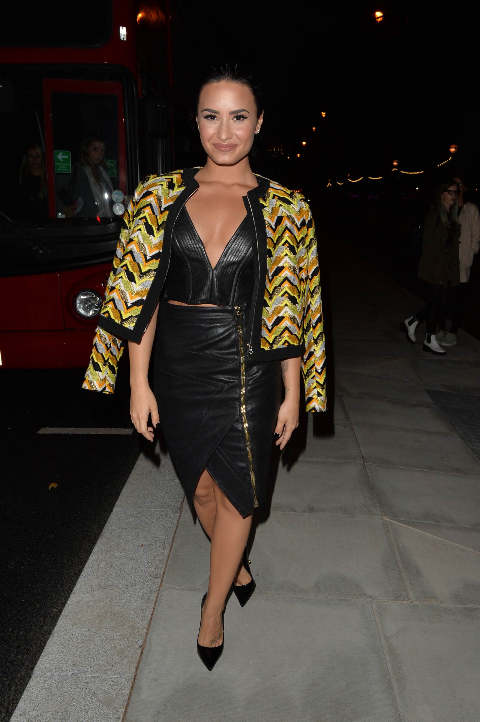 Demi Lovato out and about candids in London