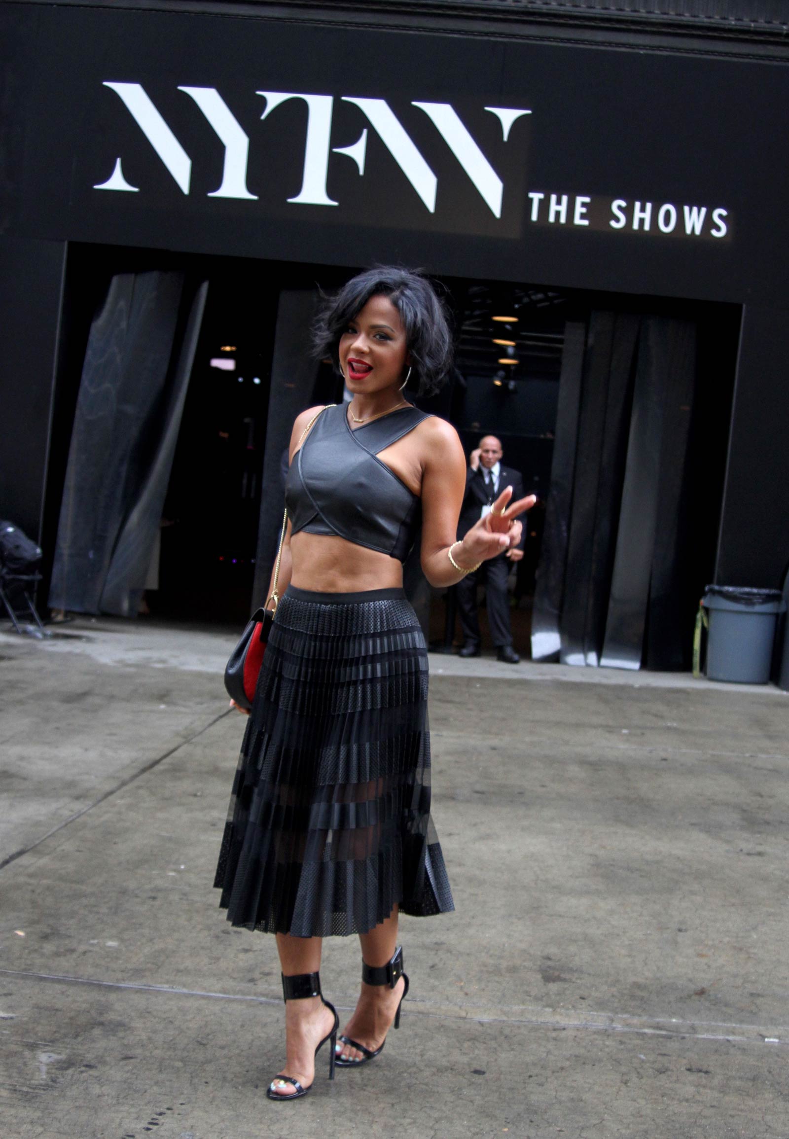 Christina Milian attends BCBGMAXAZRIA fashion show