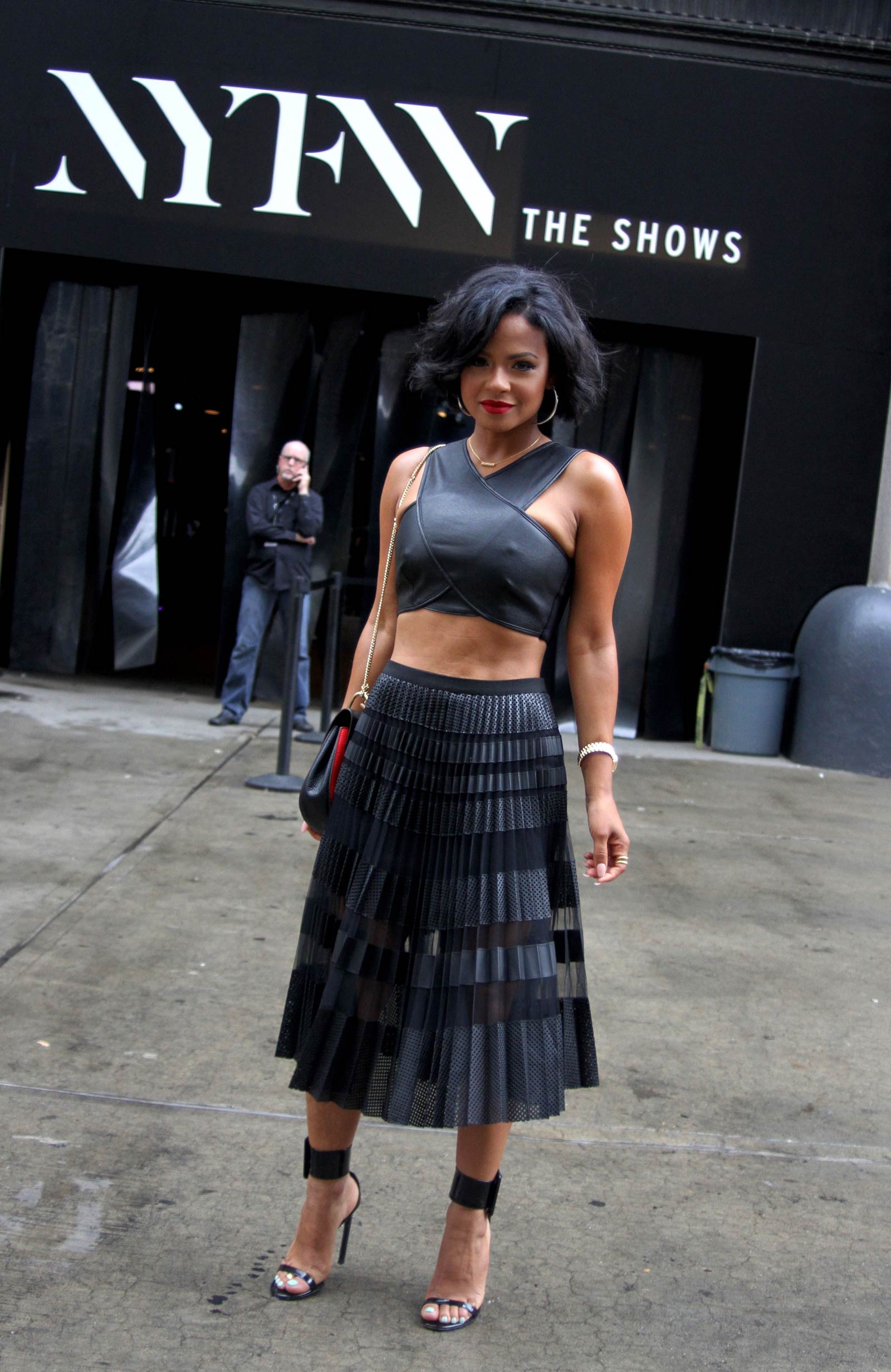 Christina Milian attends BCBGMAXAZRIA fashion show