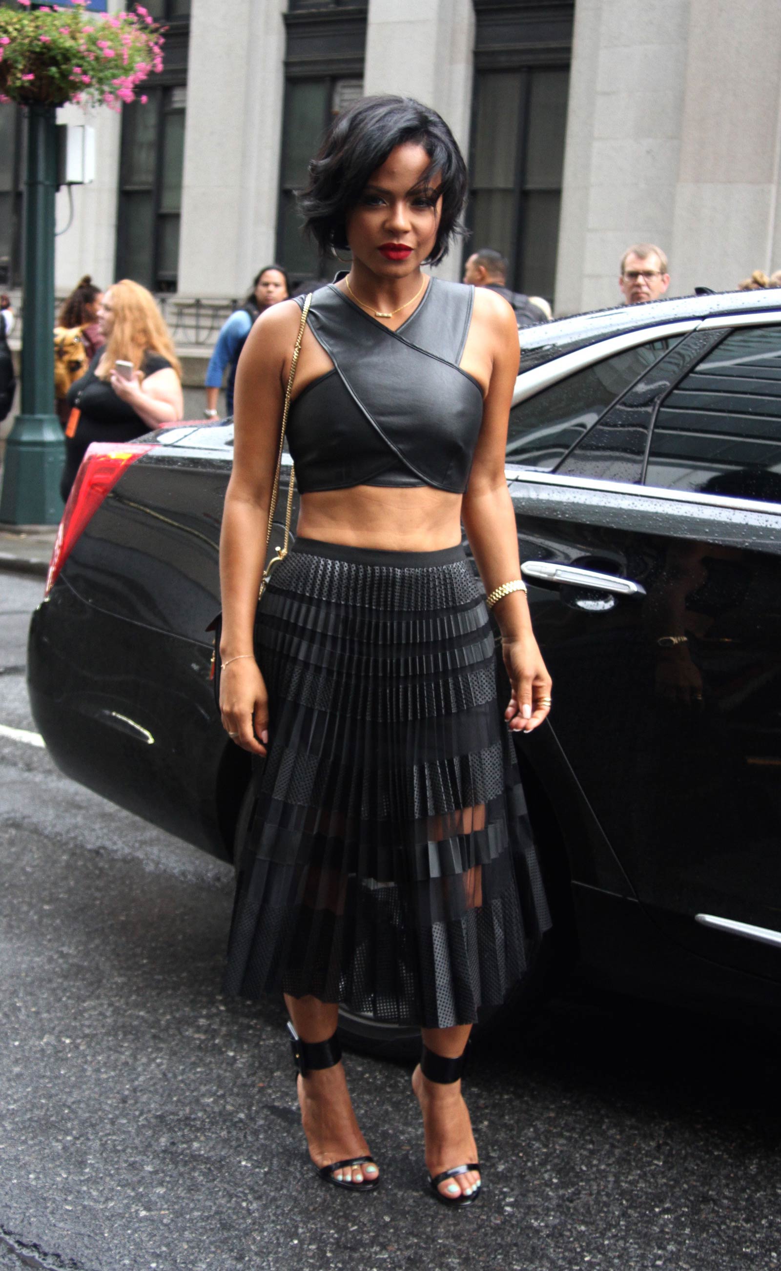 Christina Milian attends BCBGMAXAZRIA fashion show