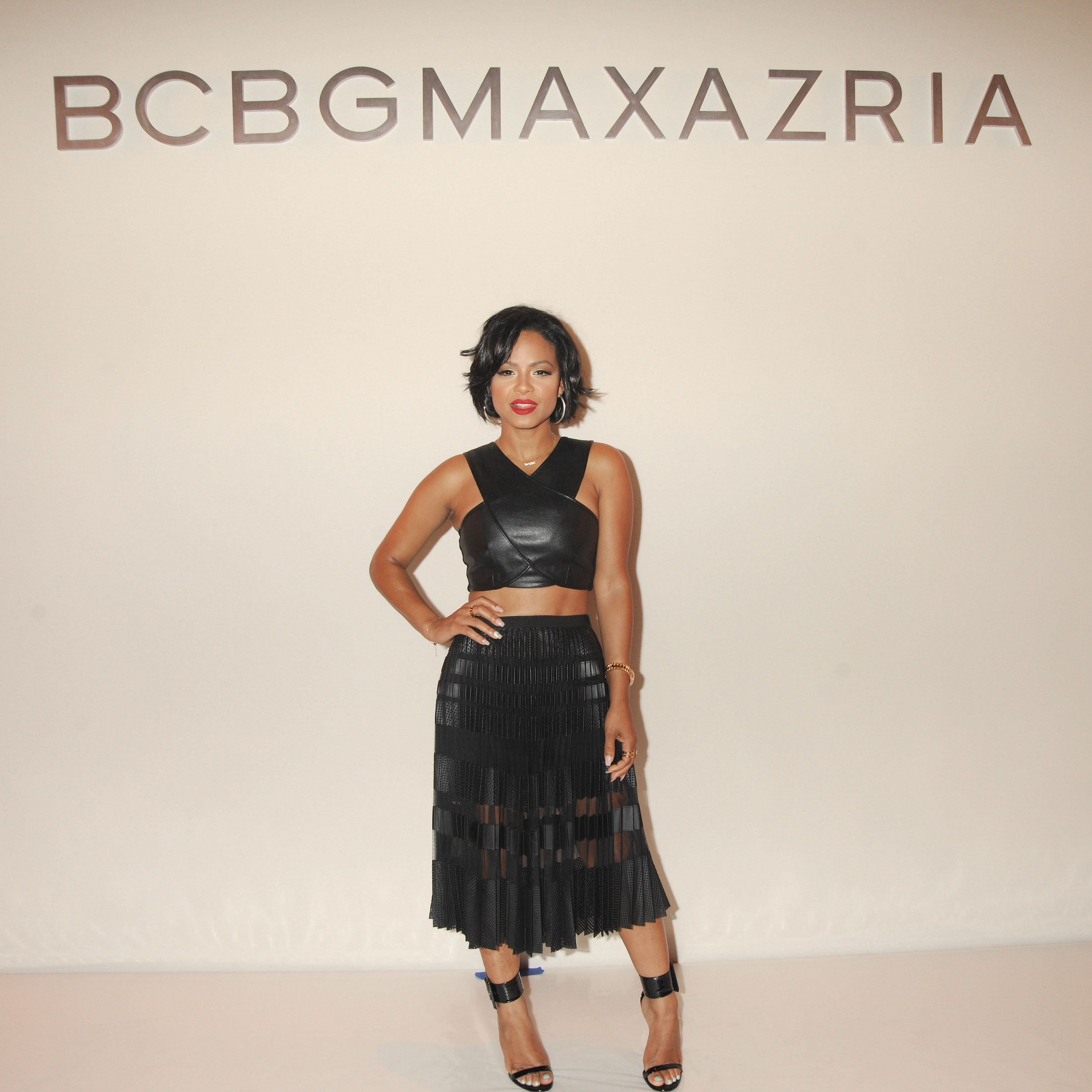 Christina Milian attends BCBGMAXAZRIA fashion show