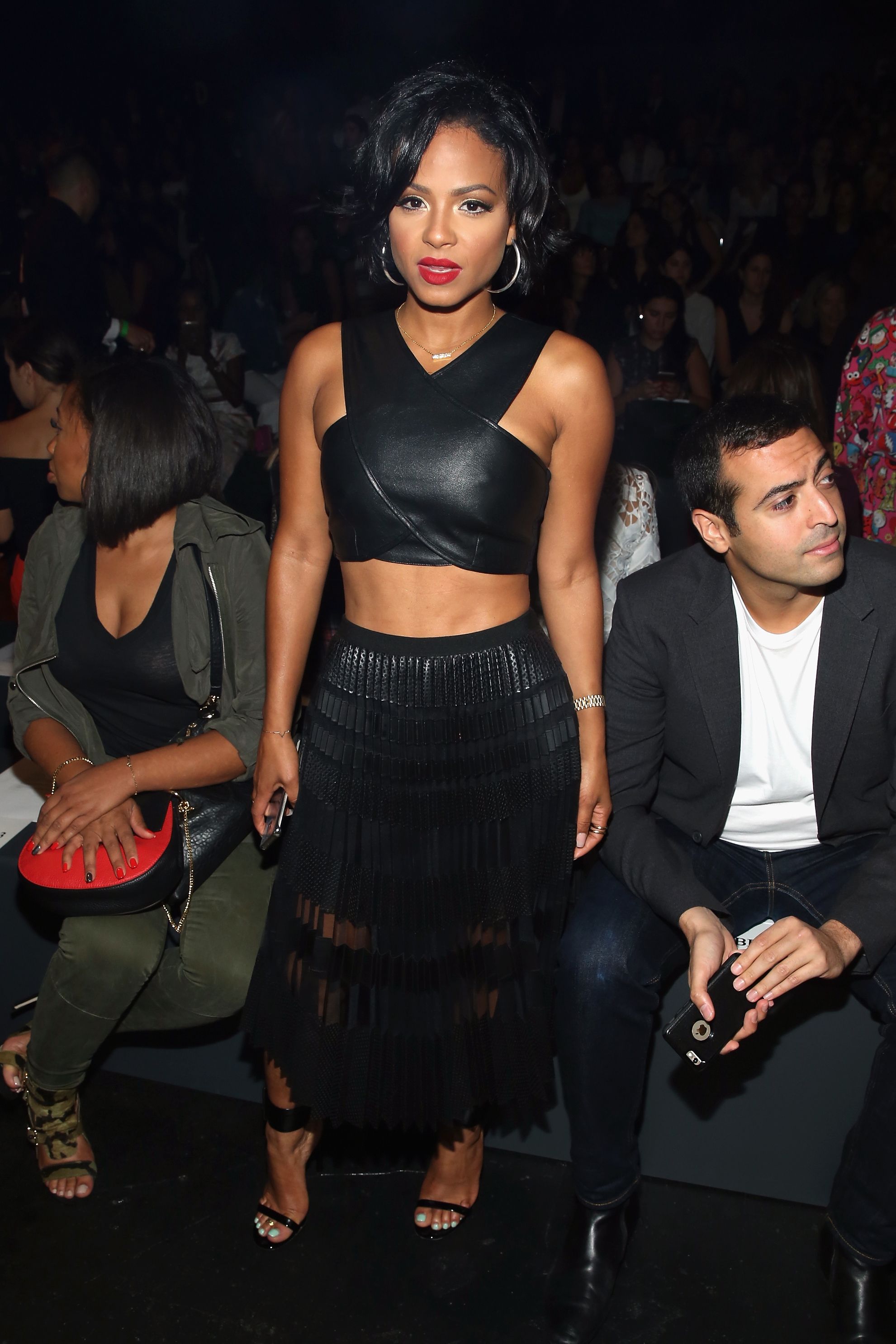 Christina Milian attends BCBGMAXAZRIA fashion show