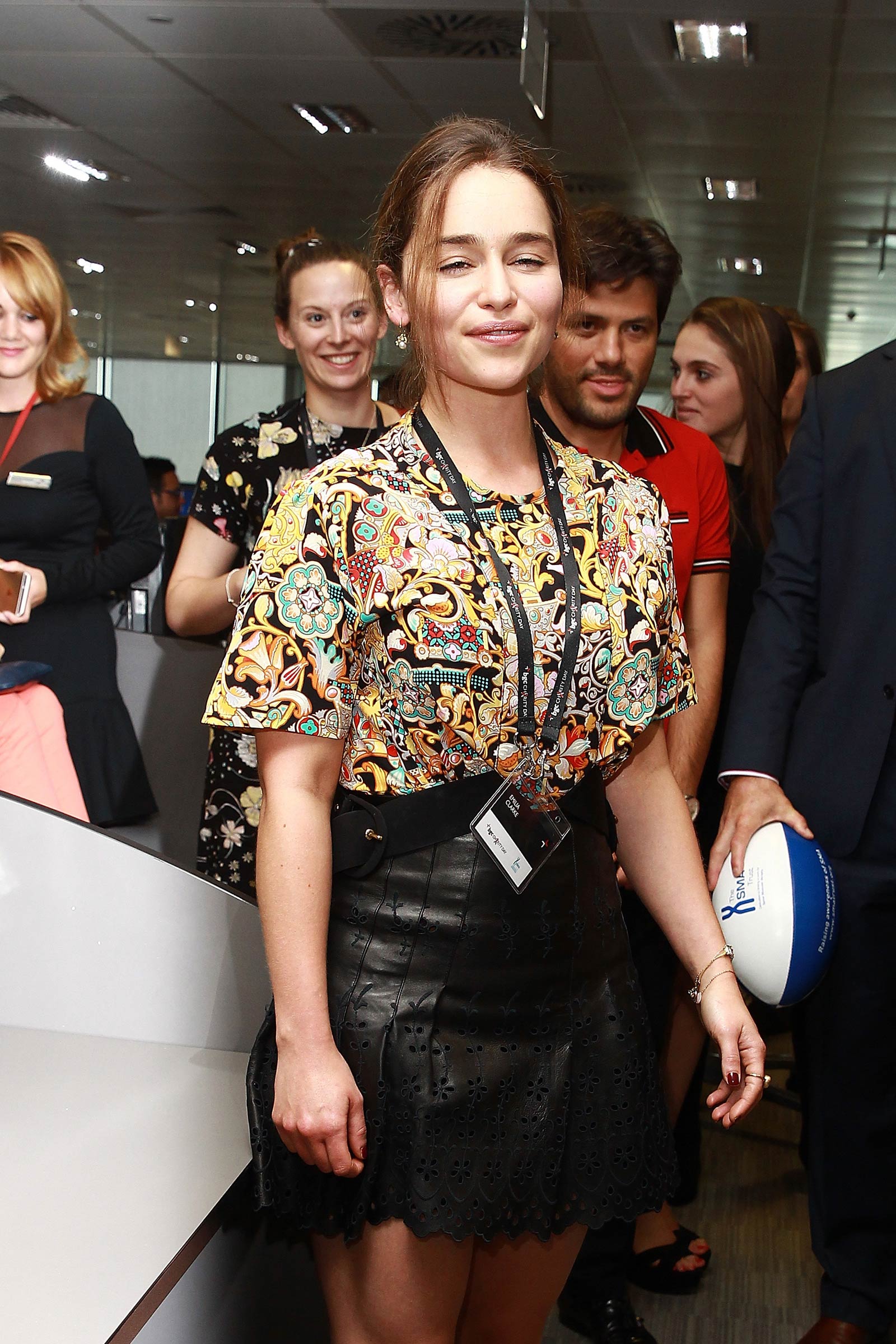 Emilia Clarke attends BGC Global Charity Day