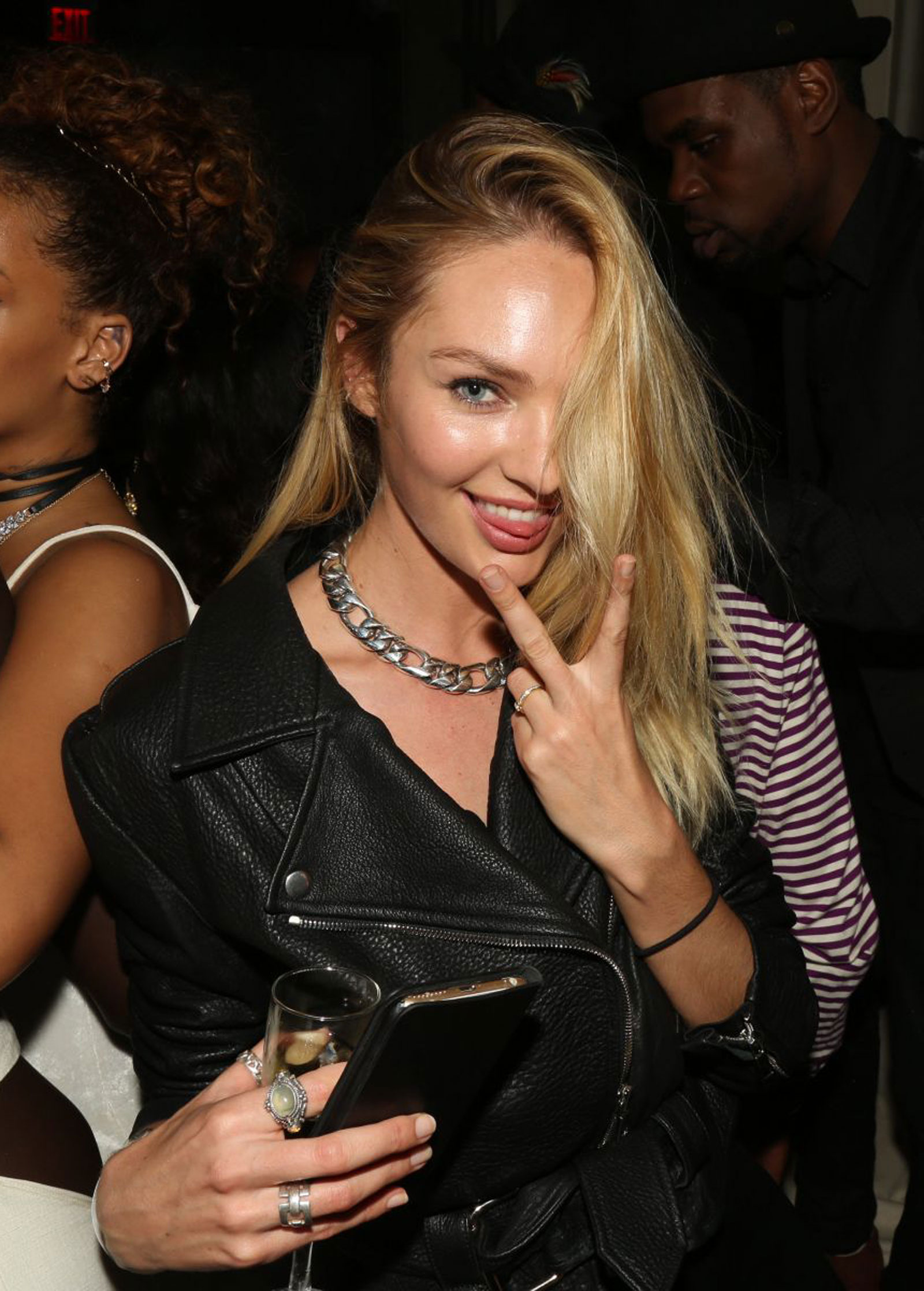 Candice Swanepoel attends Rihanna Party