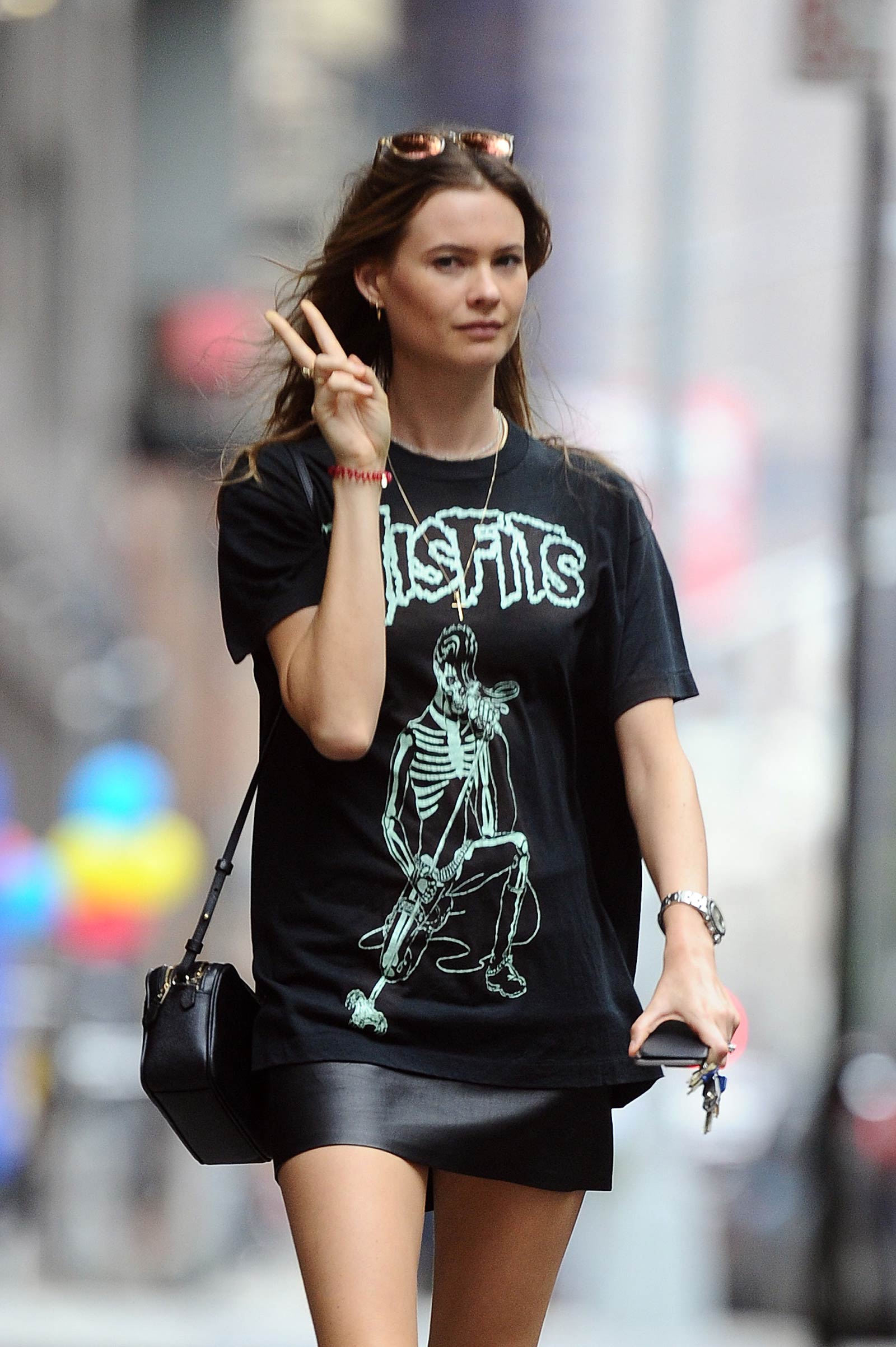 Behati Prinsloo out in New York City