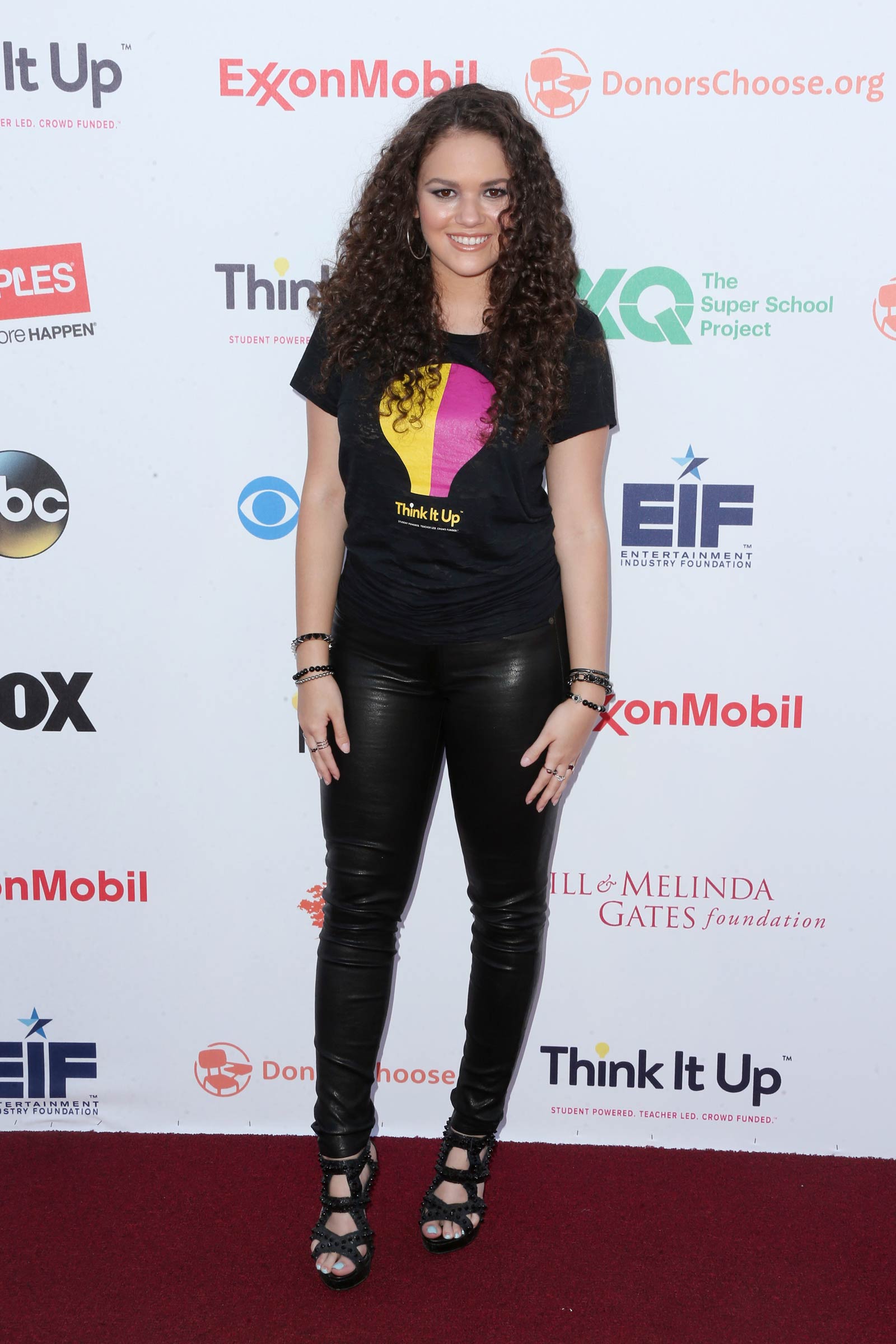 Madison Pettis attends Think It Up Education Initiative Telecast