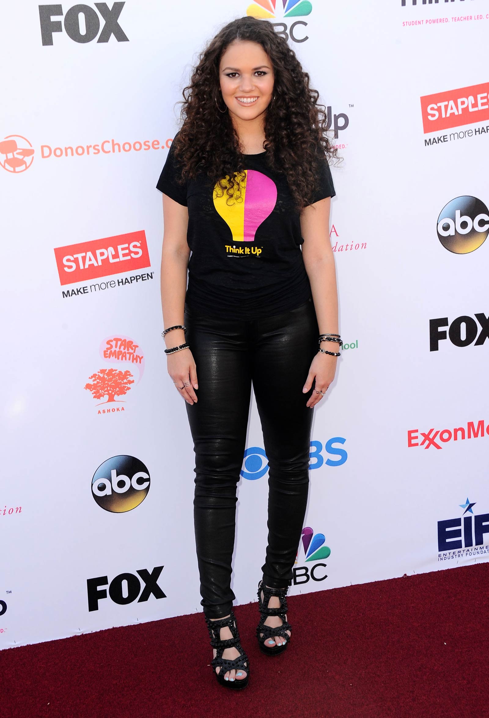 Madison Pettis attends Think It Up Education Initiative Telecast