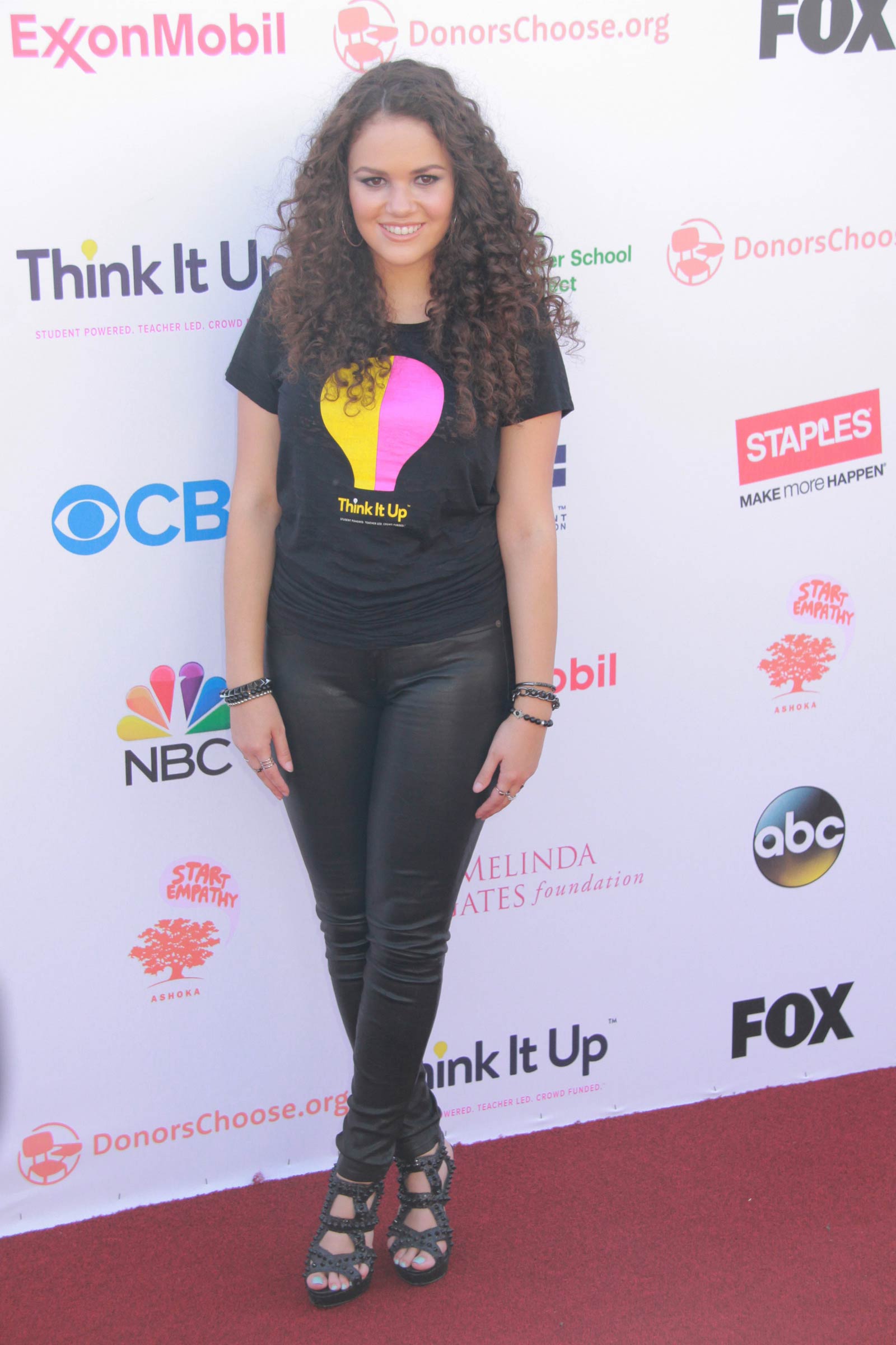 Madison Pettis attends Think It Up Education Initiative Telecast