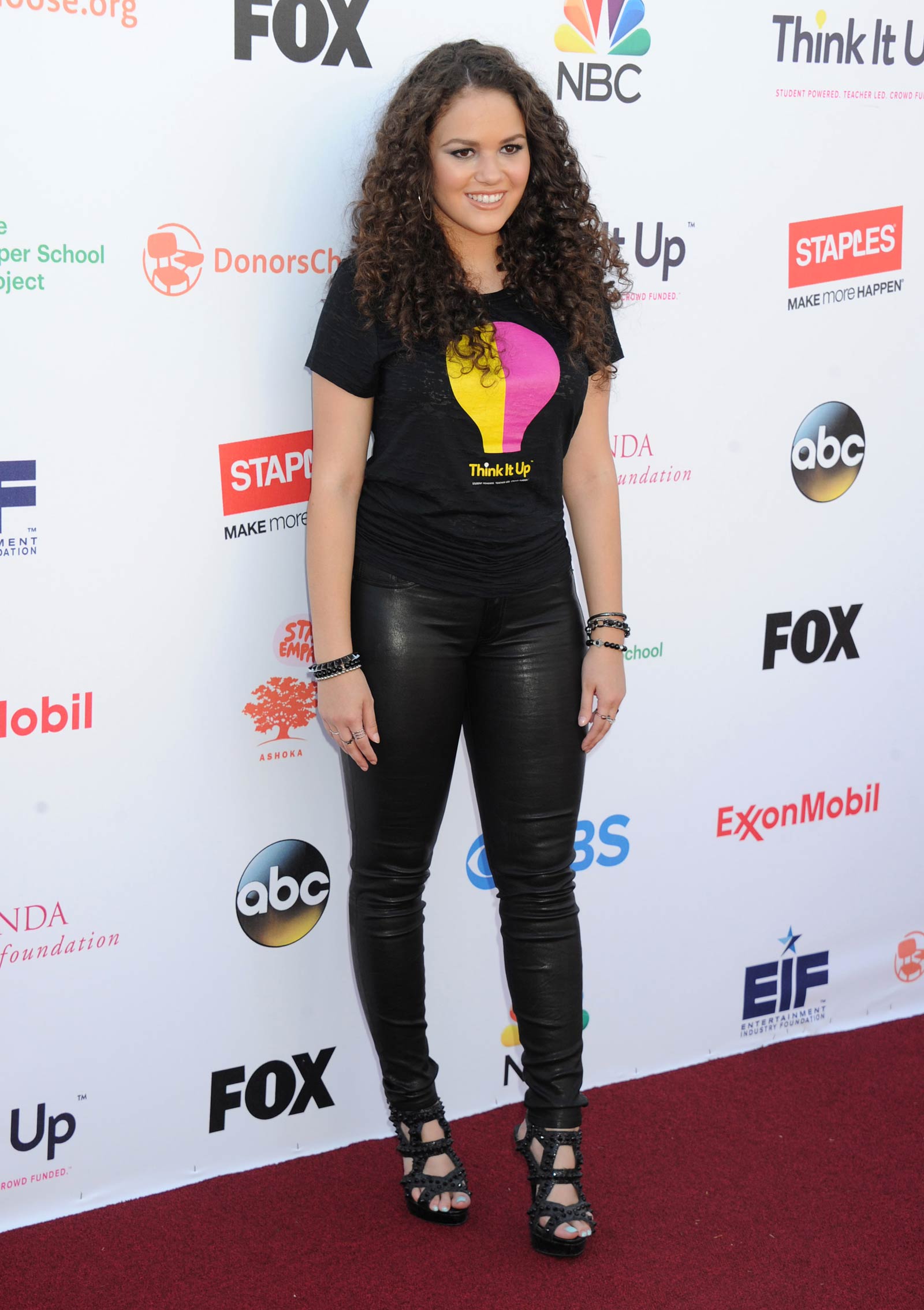 Madison Pettis attends Think It Up Education Initiative Telecast