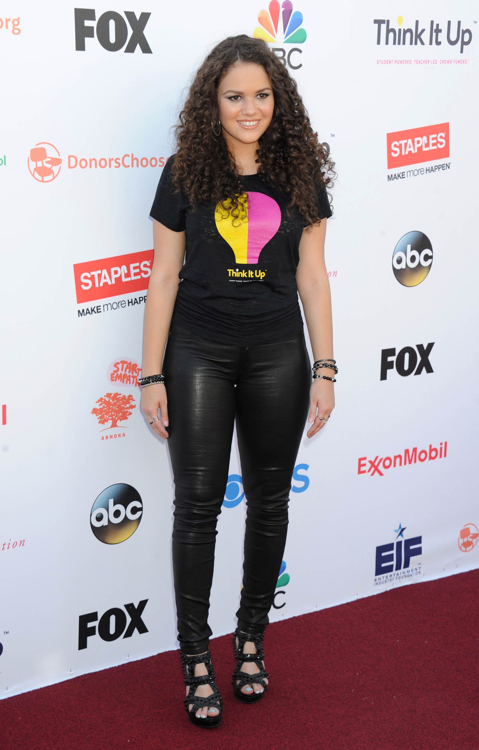 Madison Pettis attends Think It Up Education Initiative Telecast