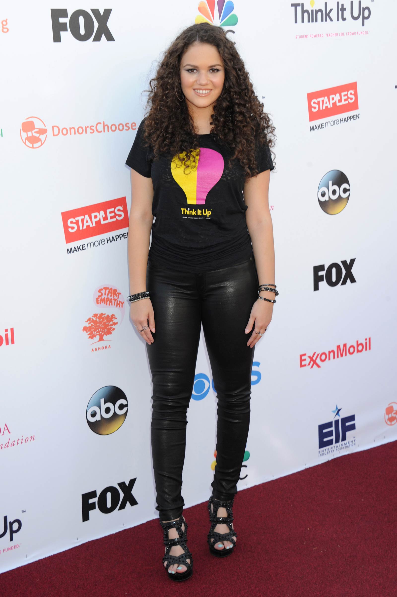 Madison Pettis attends Think It Up Education Initiative Telecast