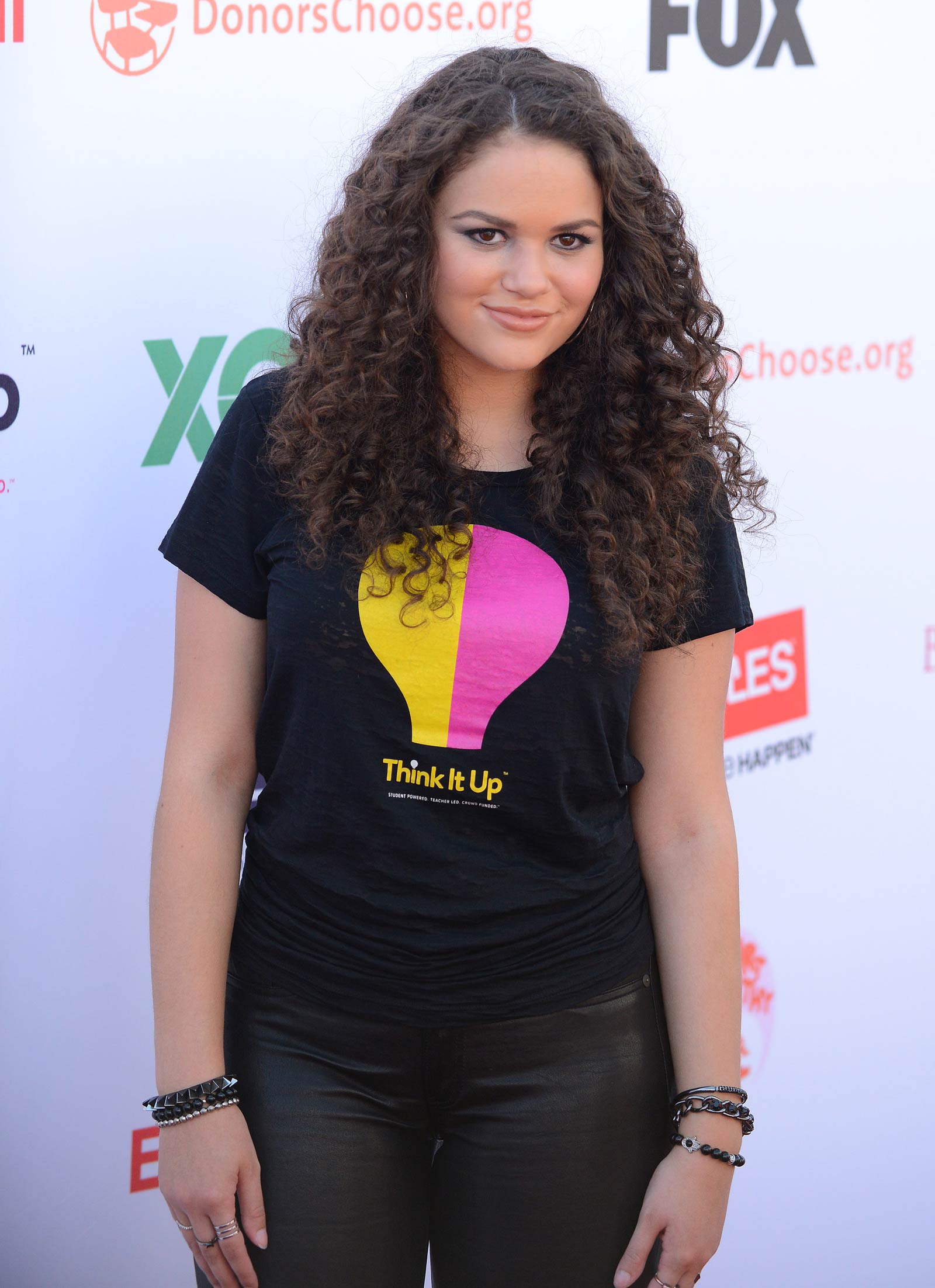 Madison Pettis attends Think It Up Education Initiative Telecast