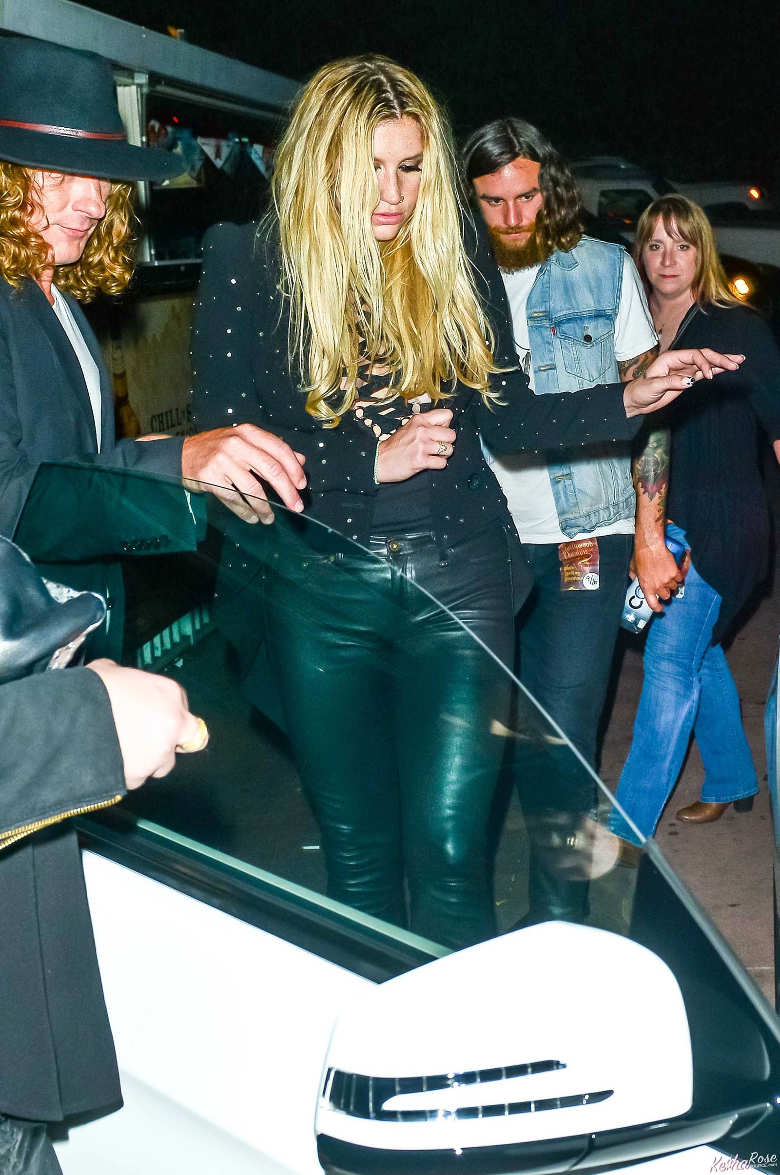 Kesha leaving The Roxy in Hollywood