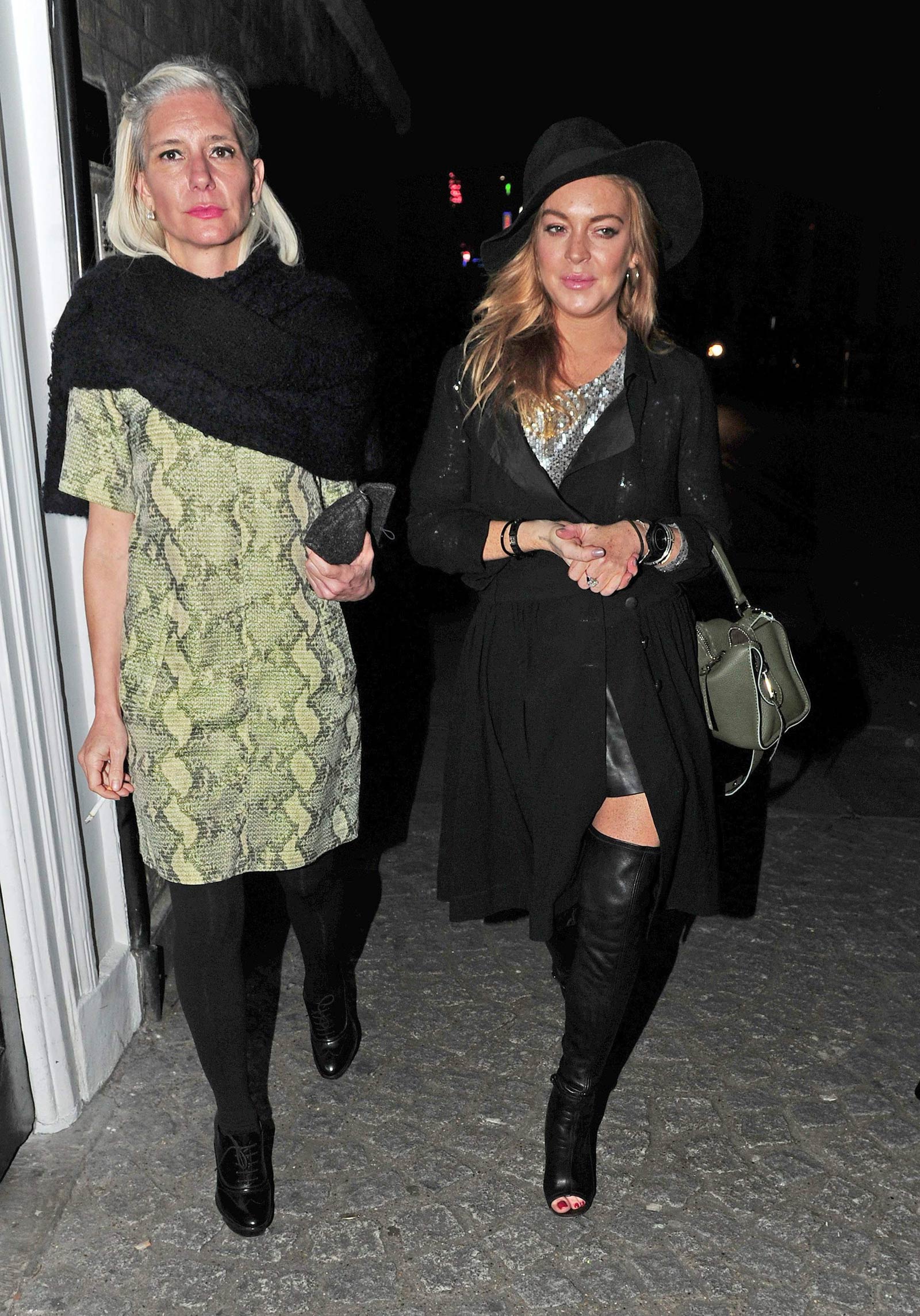 Lindsay Lohan out in London