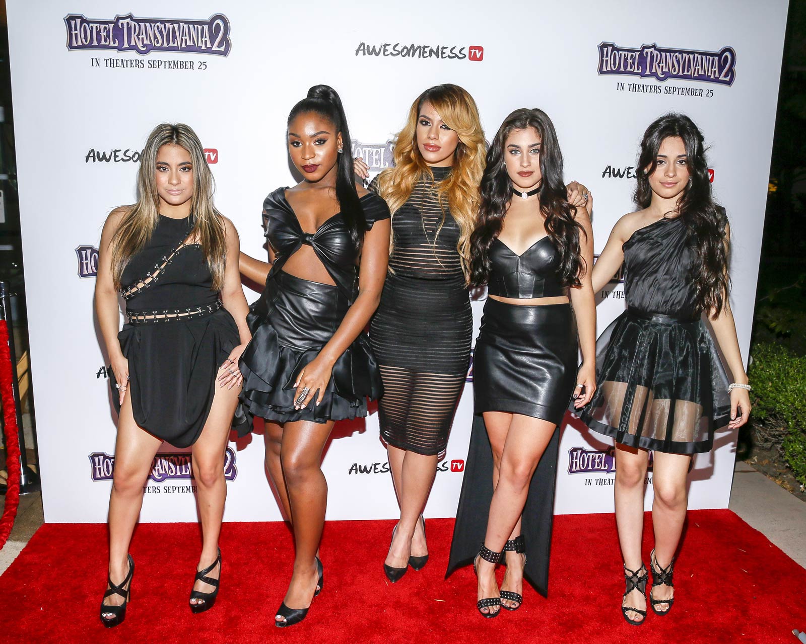 Fifth Harmony arrive at Hotel Transylvania 2 screening