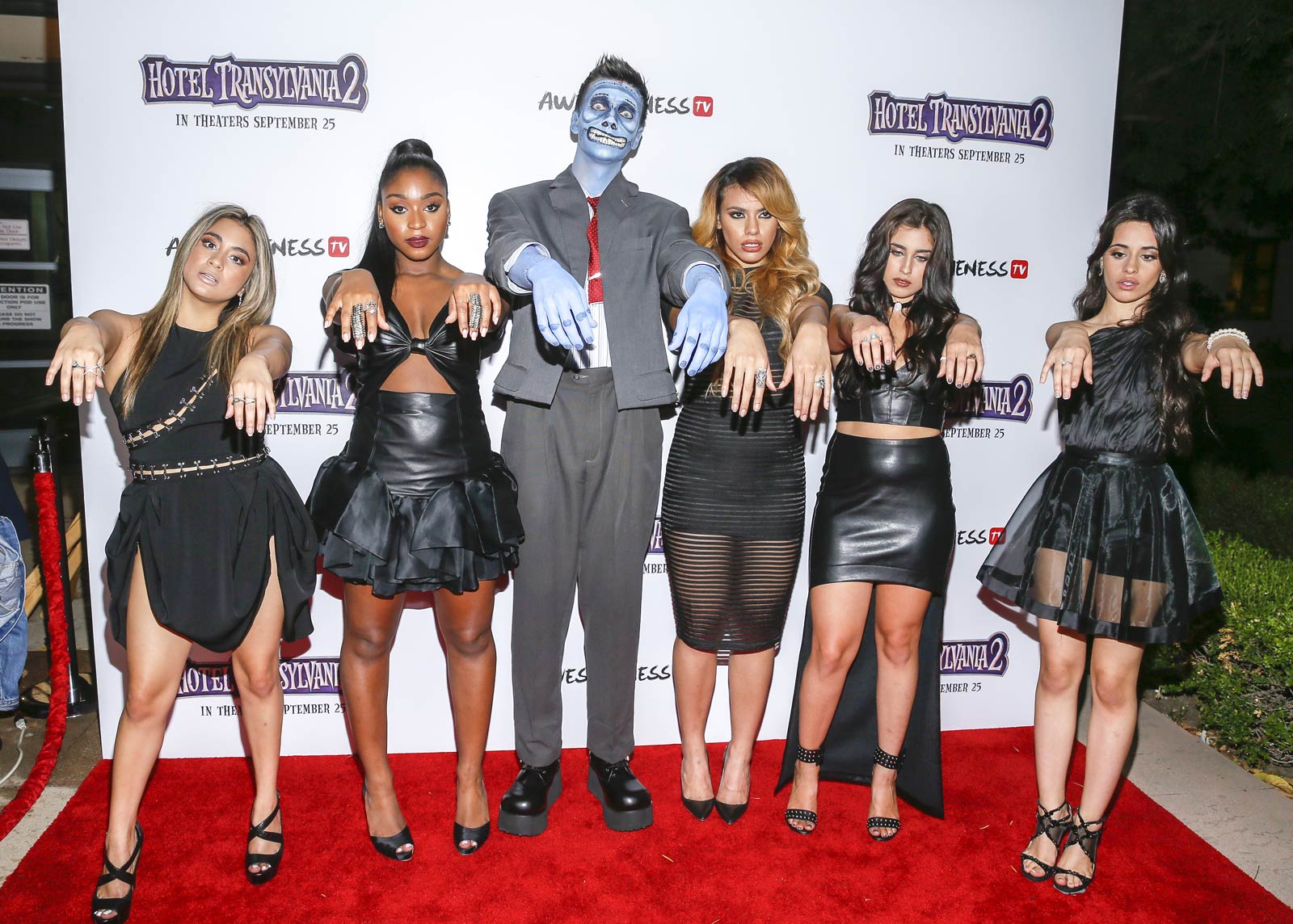 Fifth Harmony arrive at Hotel Transylvania 2 screening