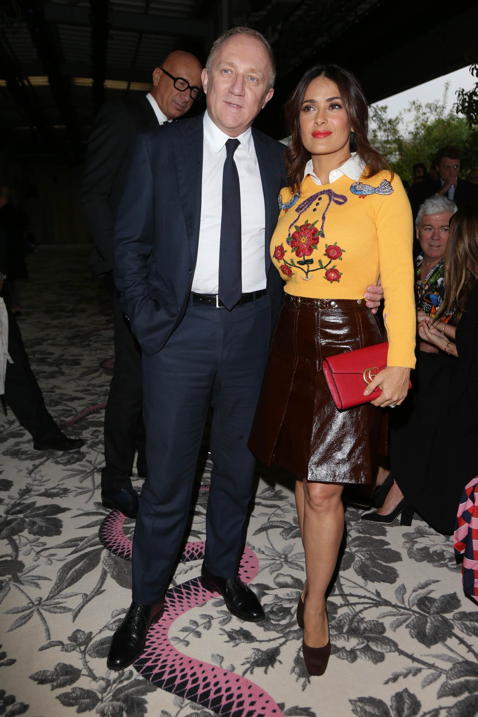 Salma Hayek attends Gucci fashion show