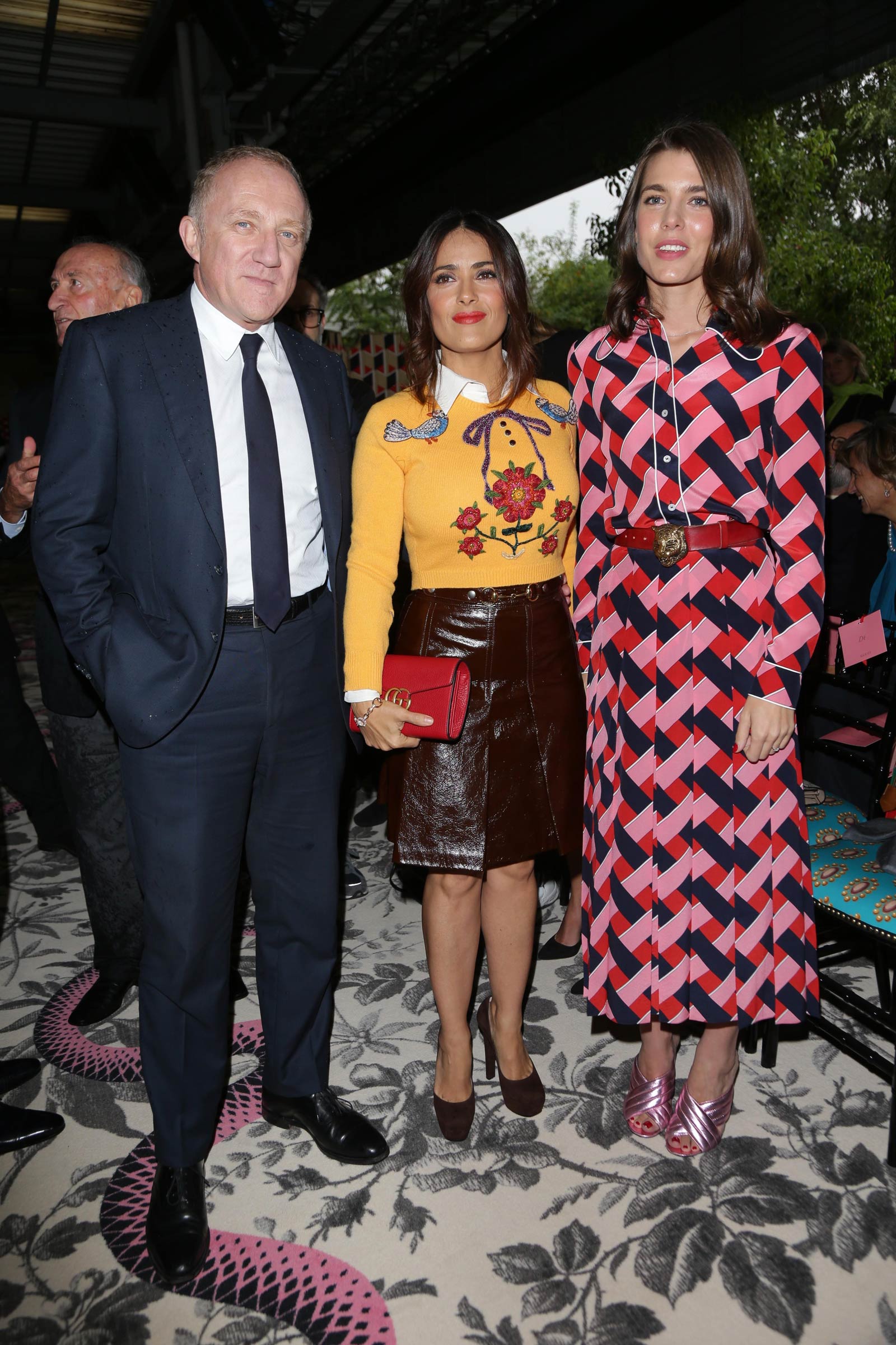 Salma Hayek attends Gucci fashion show