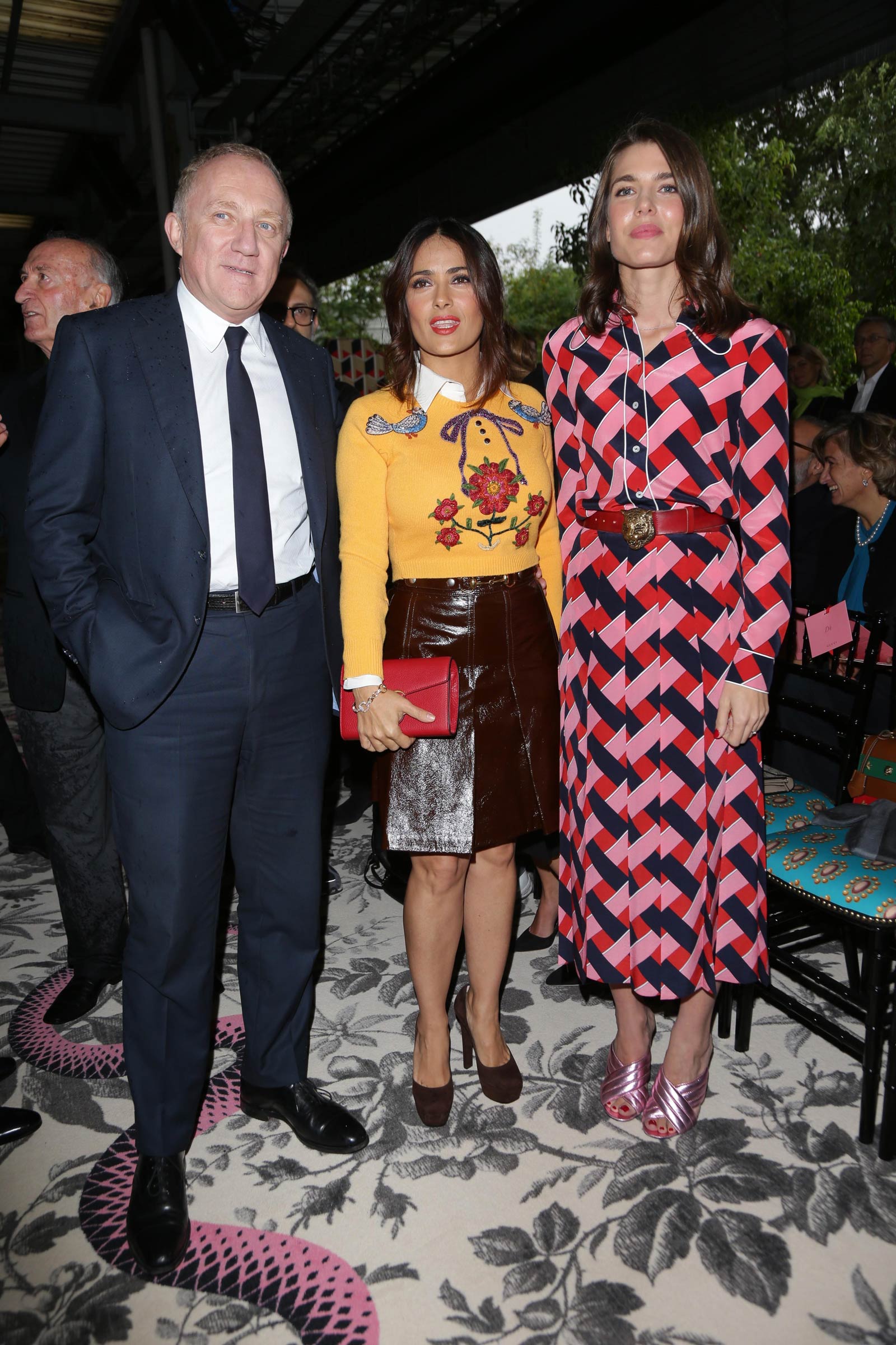 Salma Hayek attends Gucci fashion show