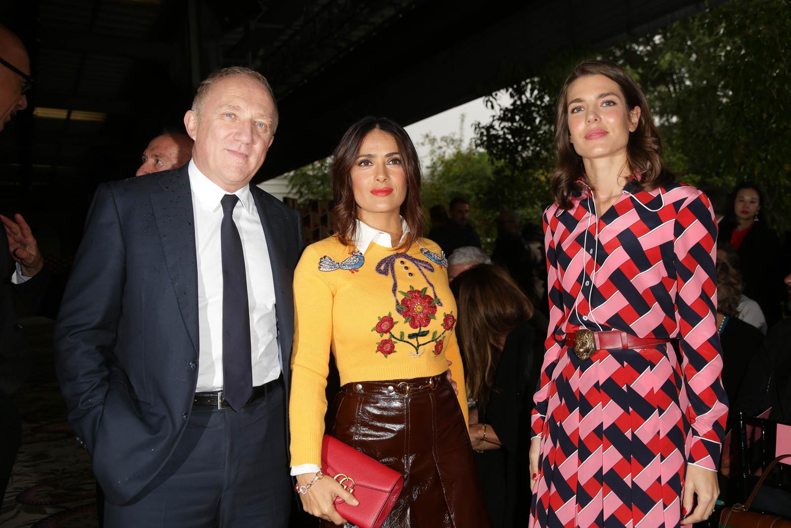 Salma Hayek attends Gucci fashion show