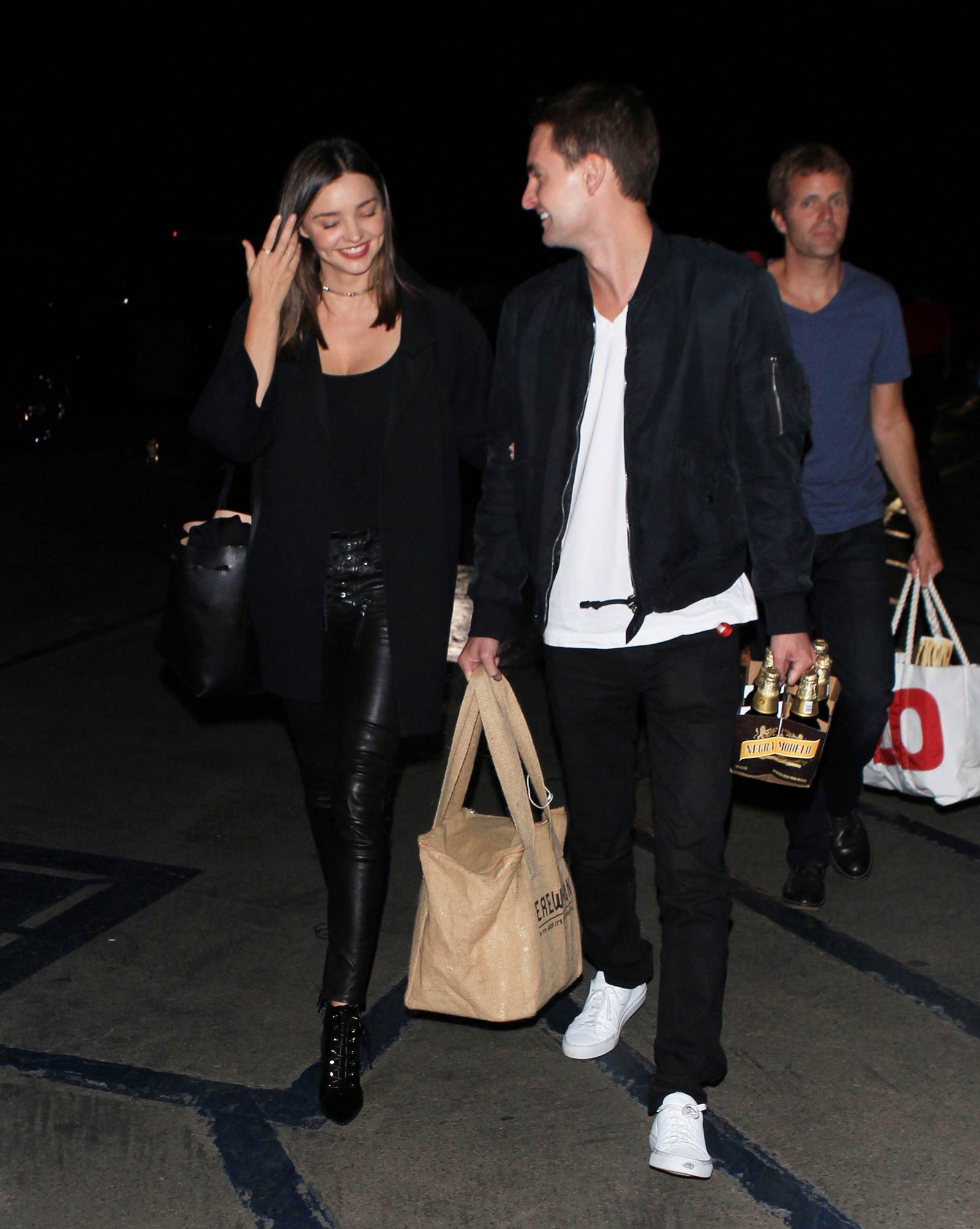 Miranda Kerr arriving at Kanye West Concert