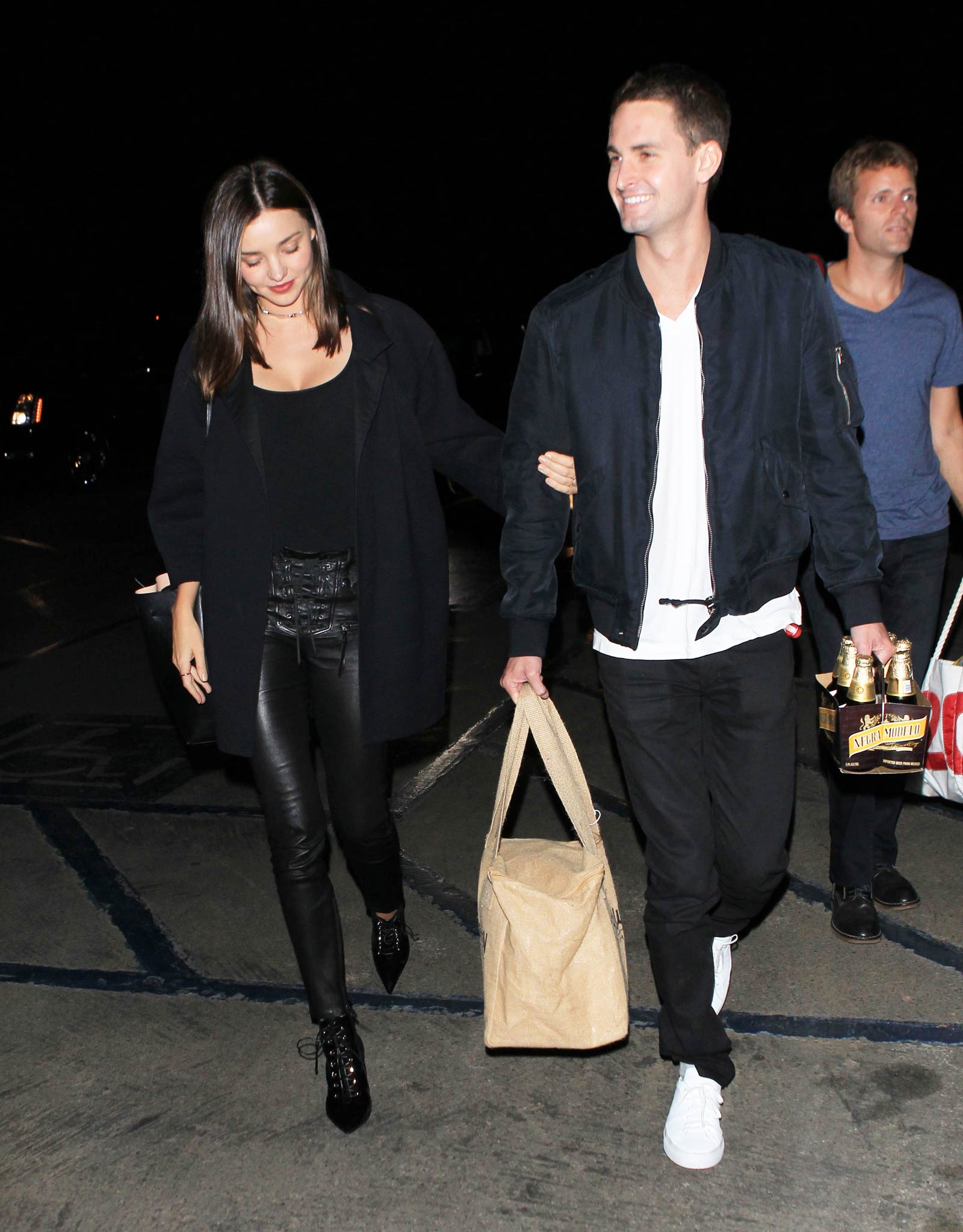 Miranda Kerr arriving at Kanye West Concert