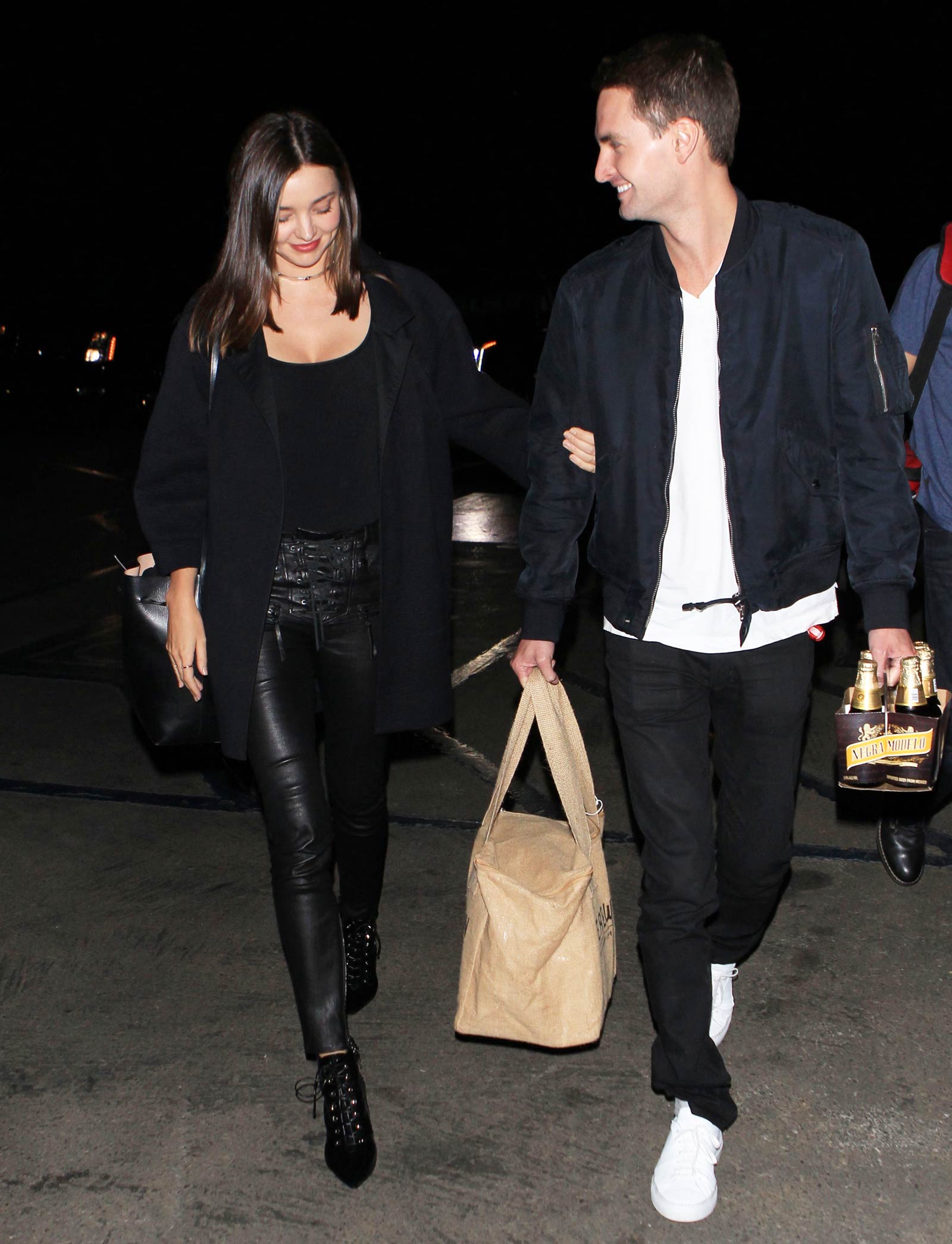 Miranda Kerr arriving at Kanye West Concert